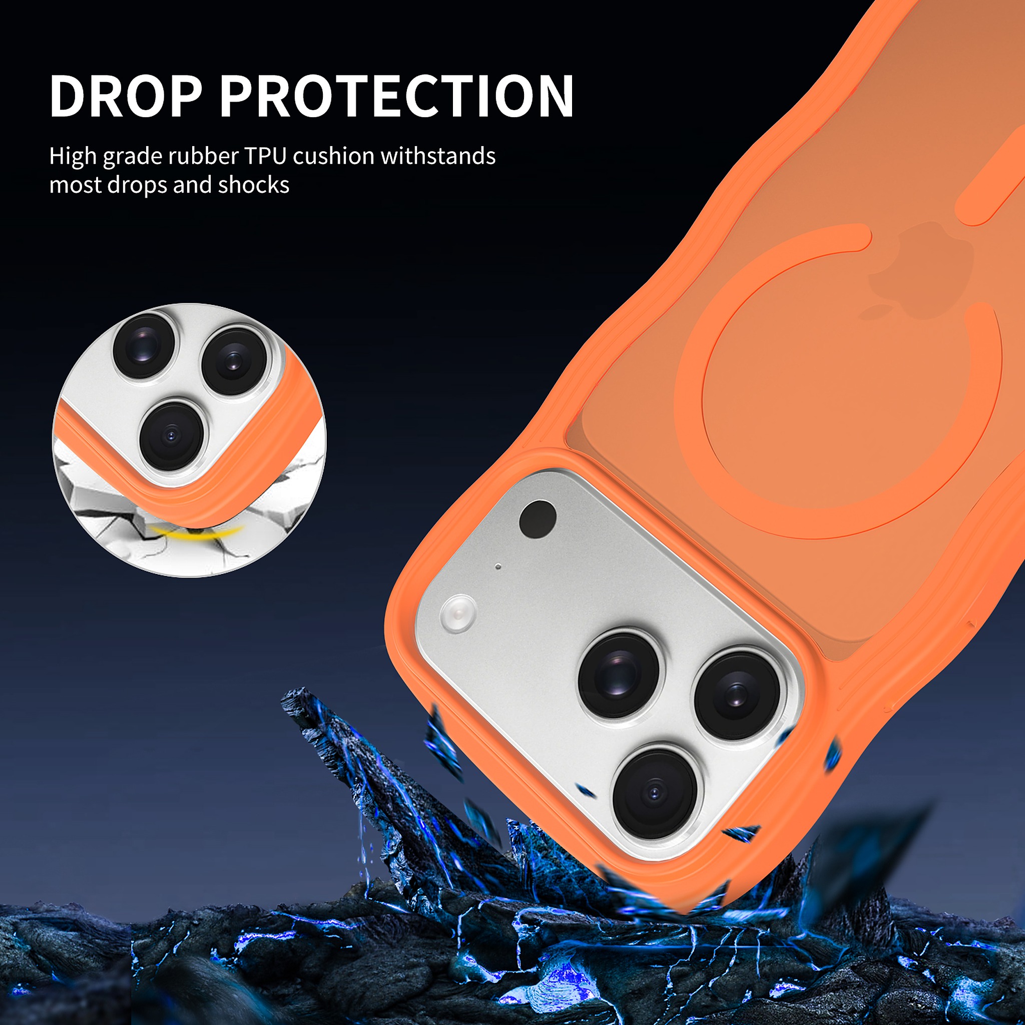 SendaFit Wavy Matte Two-in-One MagSafe Case for iPhone 17 Pro Max & 18 Pro Max detail 20