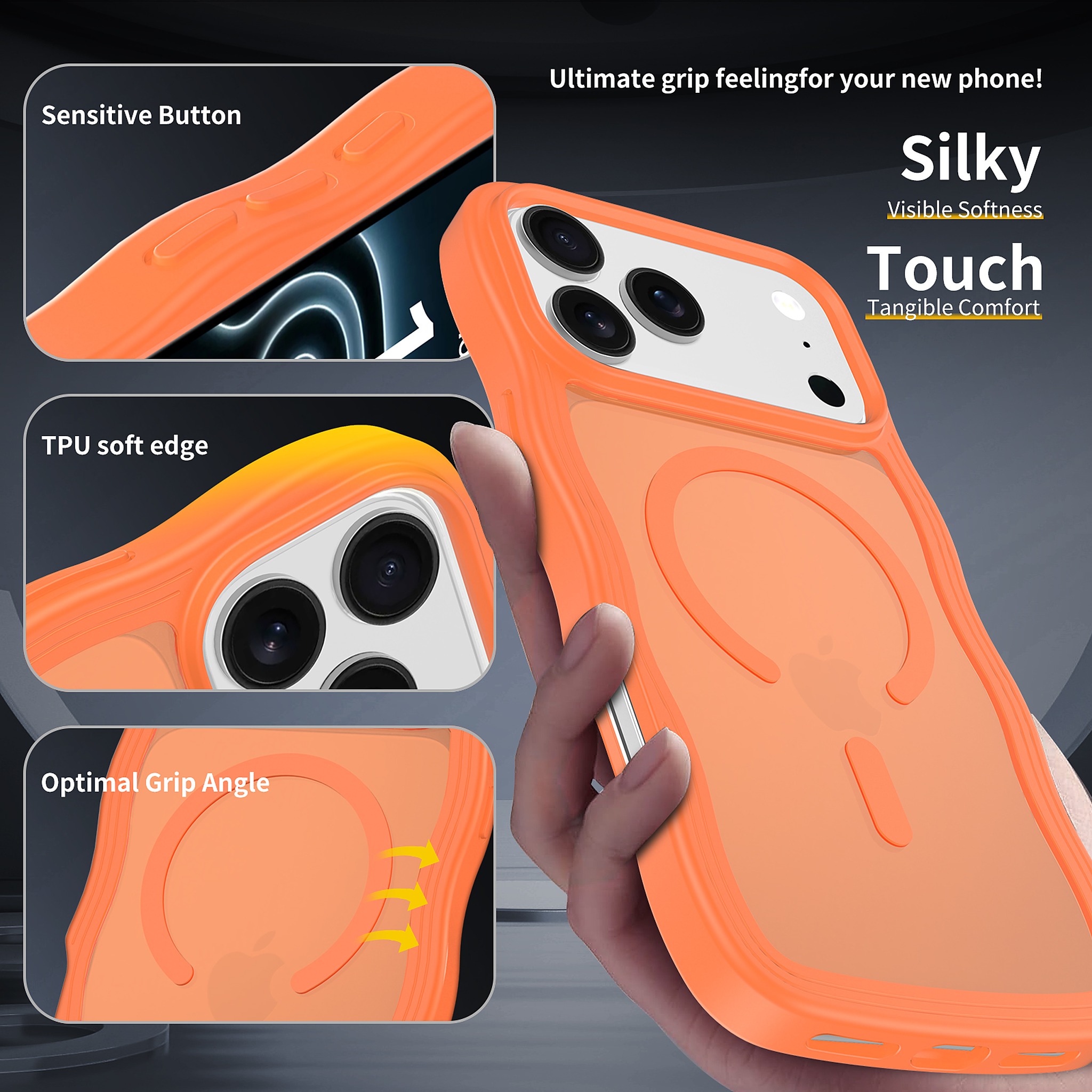 SendaFit Wavy Matte Two-in-One MagSafe Case for iPhone 17 Pro Max & 18 Pro Max detail 22
