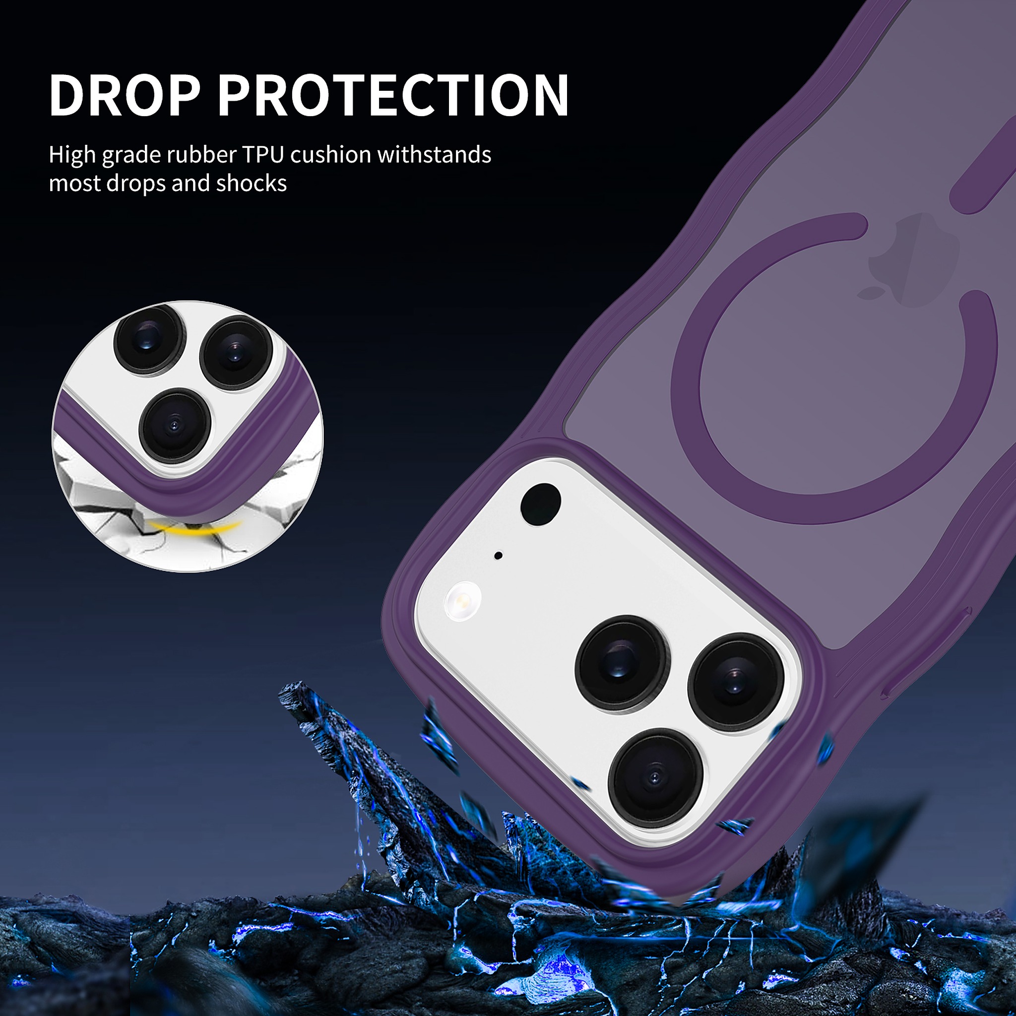 SendaFit Wavy Matte Two-in-One MagSafe Case for iPhone 17 Pro Max & 18 Pro Max detail 23