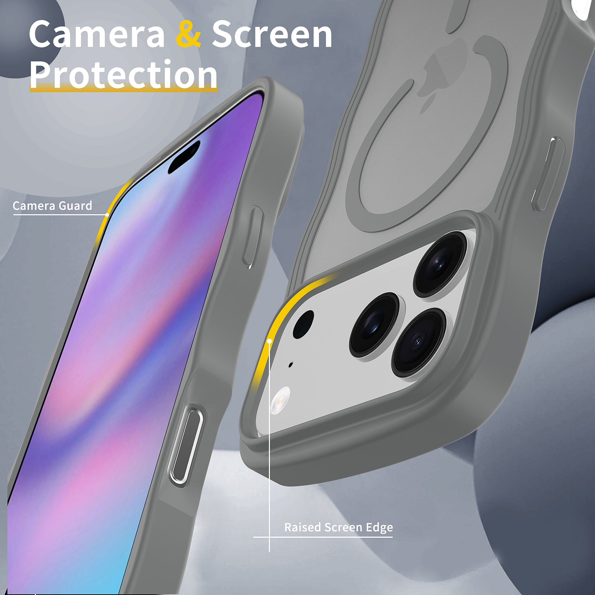 SendaFit Wavy Matte Two-in-One MagSafe Case for iPhone 17 Pro Max & 18 Pro Max detail 8