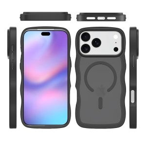 SendaFit Wavy Matte Two-in-One MagSafe Case for iPhone 18 Pro Max (Fits iPhone 17 Pro Max)