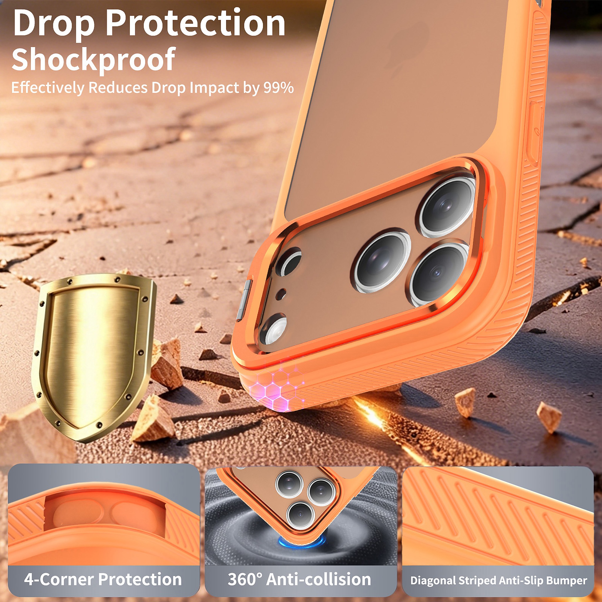 SendaFit Precise-Cutout Camera Stand Case for iPhone 17 Pro Max & 18 Pro Max detail 12