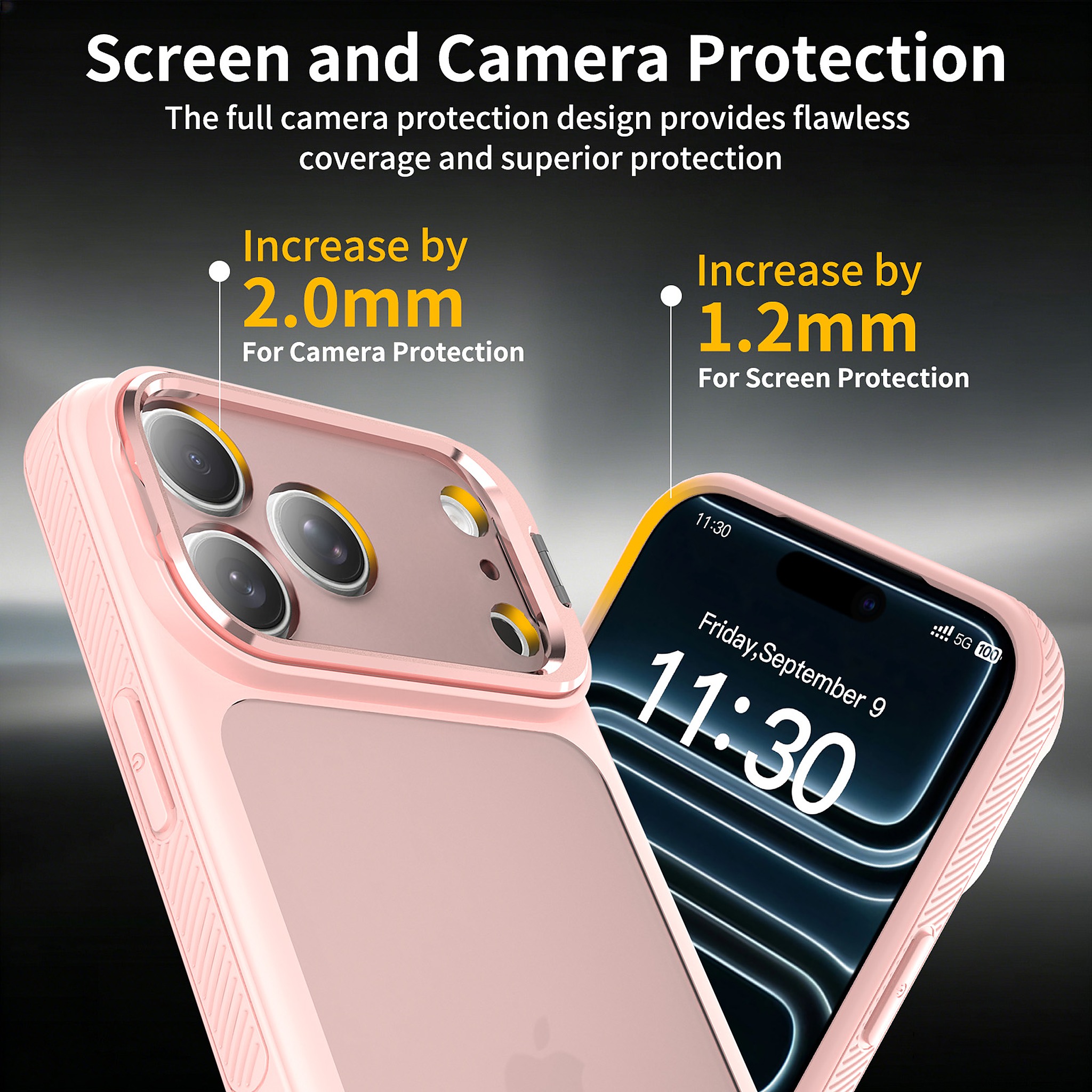 SendaFit Precise-Cutout Camera Stand Case for iPhone 17 Pro Max & 18 Pro Max detail 14