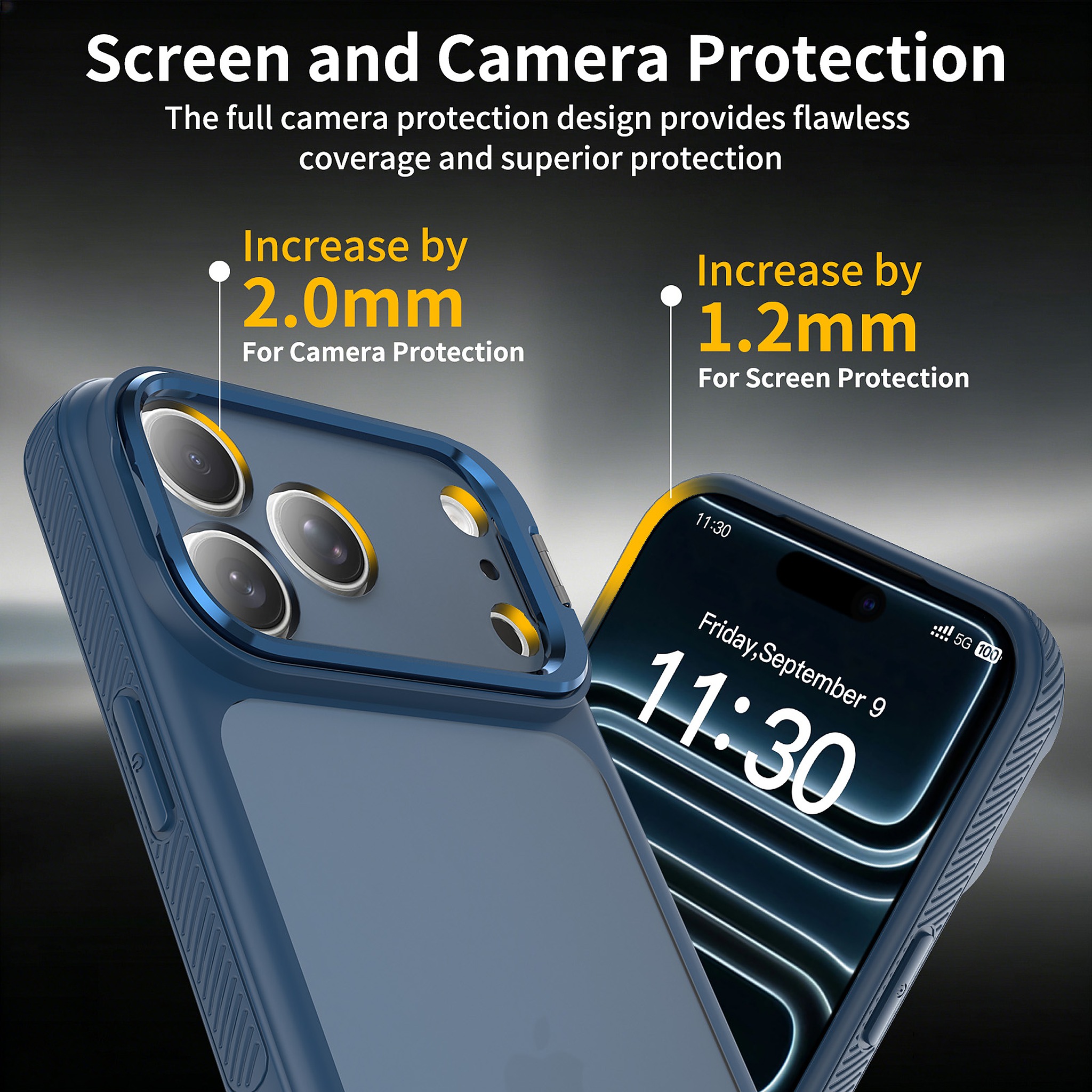 SendaFit Precise-Cutout Camera Stand Case for iPhone 17 Pro Max & 18 Pro Max detail 2