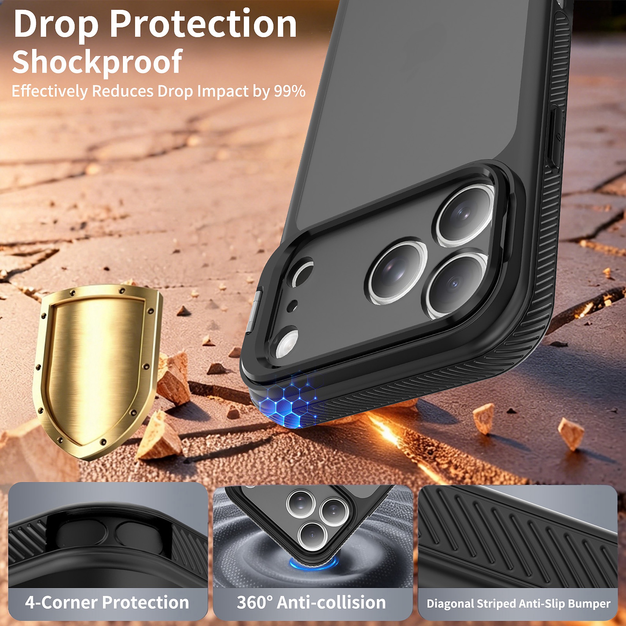 SendaFit Precise-Cutout Camera Stand Case for iPhone 17 Pro Max & 18 Pro Max detail 28