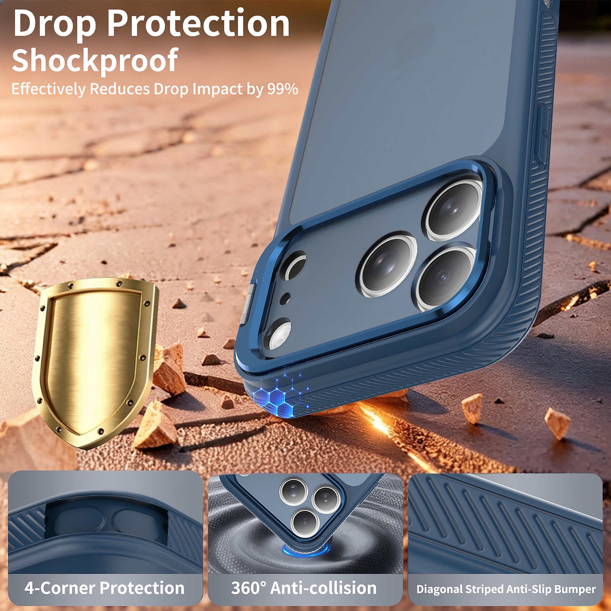 SendaFit Precise-Cutout Camera Stand Case for iPhone 17 Pro Max & 18 Pro Max detail 4