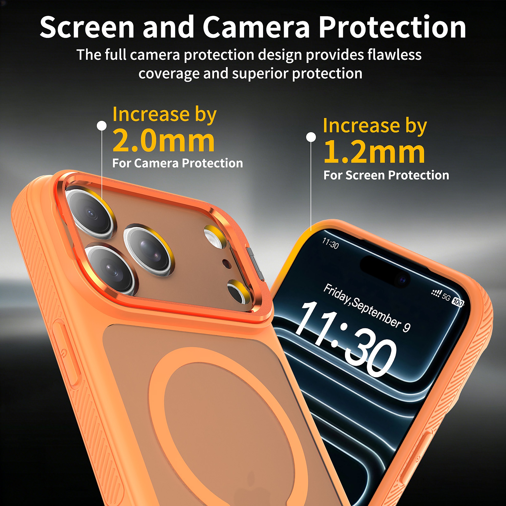 SendaFit Precise-Cutout Camera Stand MagSafe Case for iPhone 17 Pro Max & 18 Pro Max detail 10
