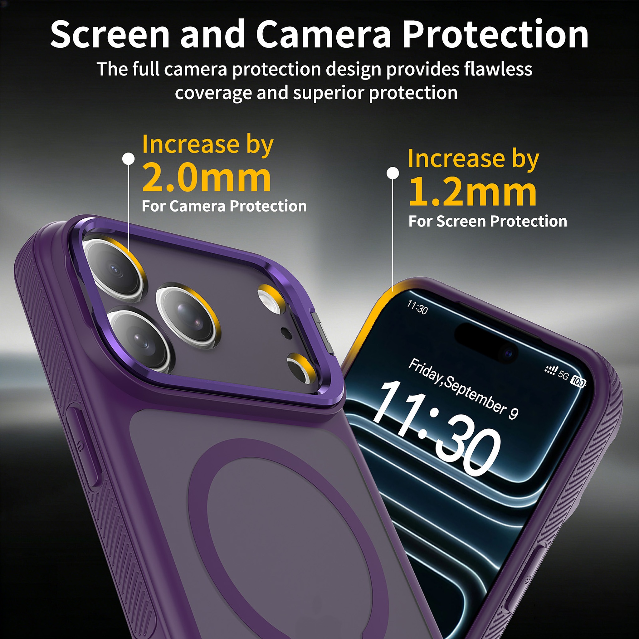 SendaFit Precise-Cutout Camera Stand MagSafe Case for iPhone 17 Pro Max & 18 Pro Max detail 18