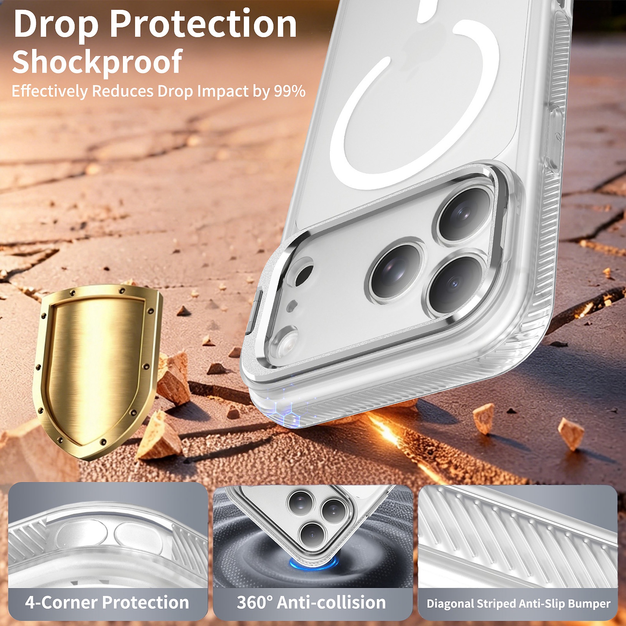 SendaFit Precise-Cutout Camera Stand MagSafe Case for iPhone 17 Pro Max & 18 Pro Max detail 24