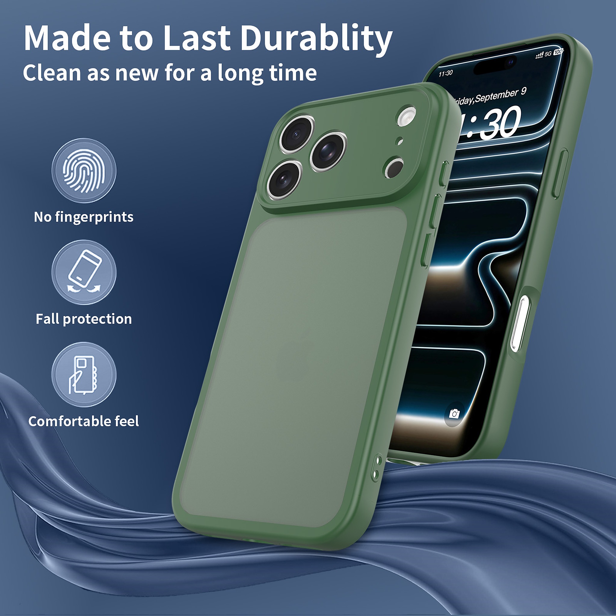 SendaFit Precise-Cutout Matte Skin-Feel Case for iPhone 18 Pro Max (Fits iPhone 17 Pro Max) detail 13