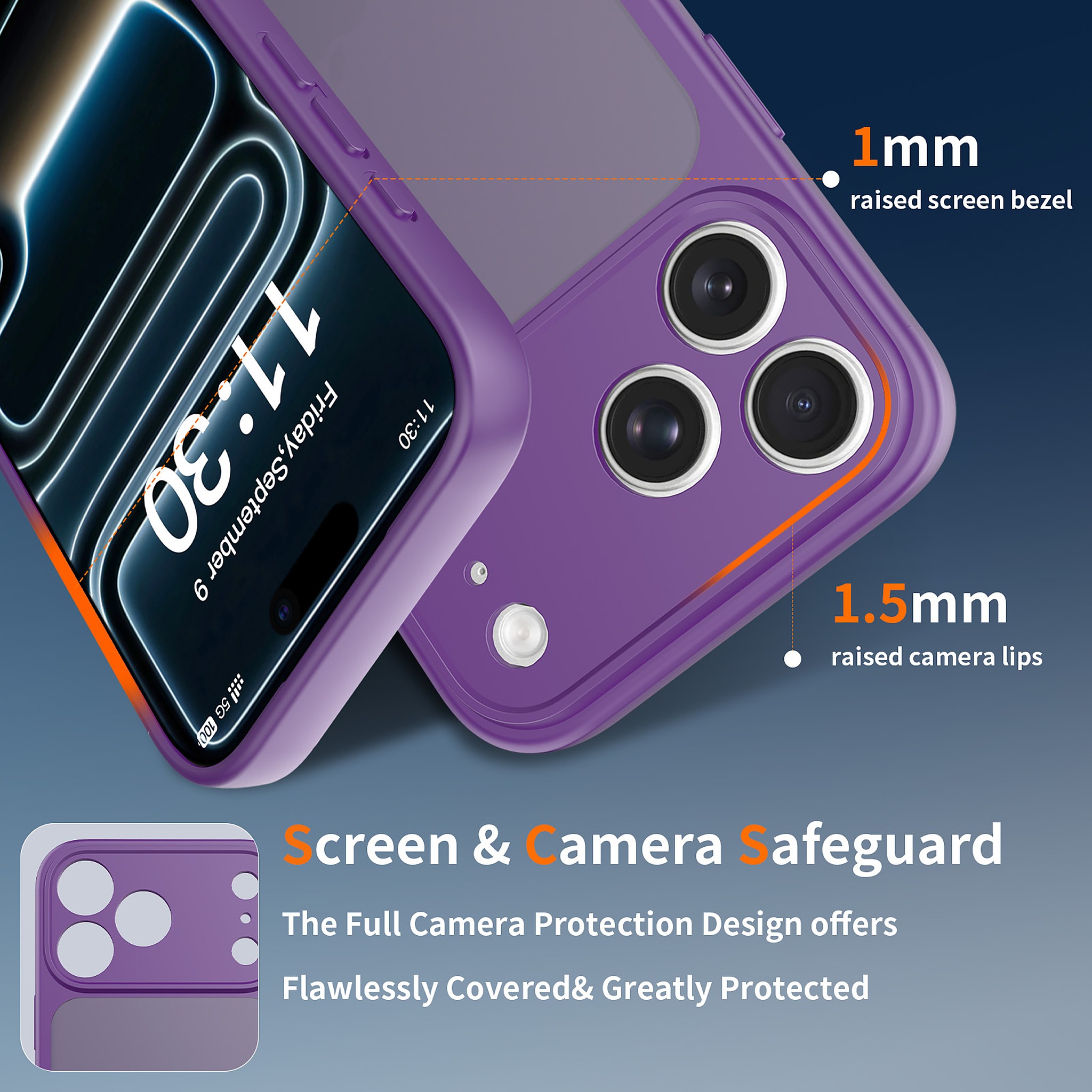 SendaFit Precise-Cutout Matte Skin-Feel Case for iPhone 18 Pro Max (Fits iPhone 17 Pro Max) detail 15