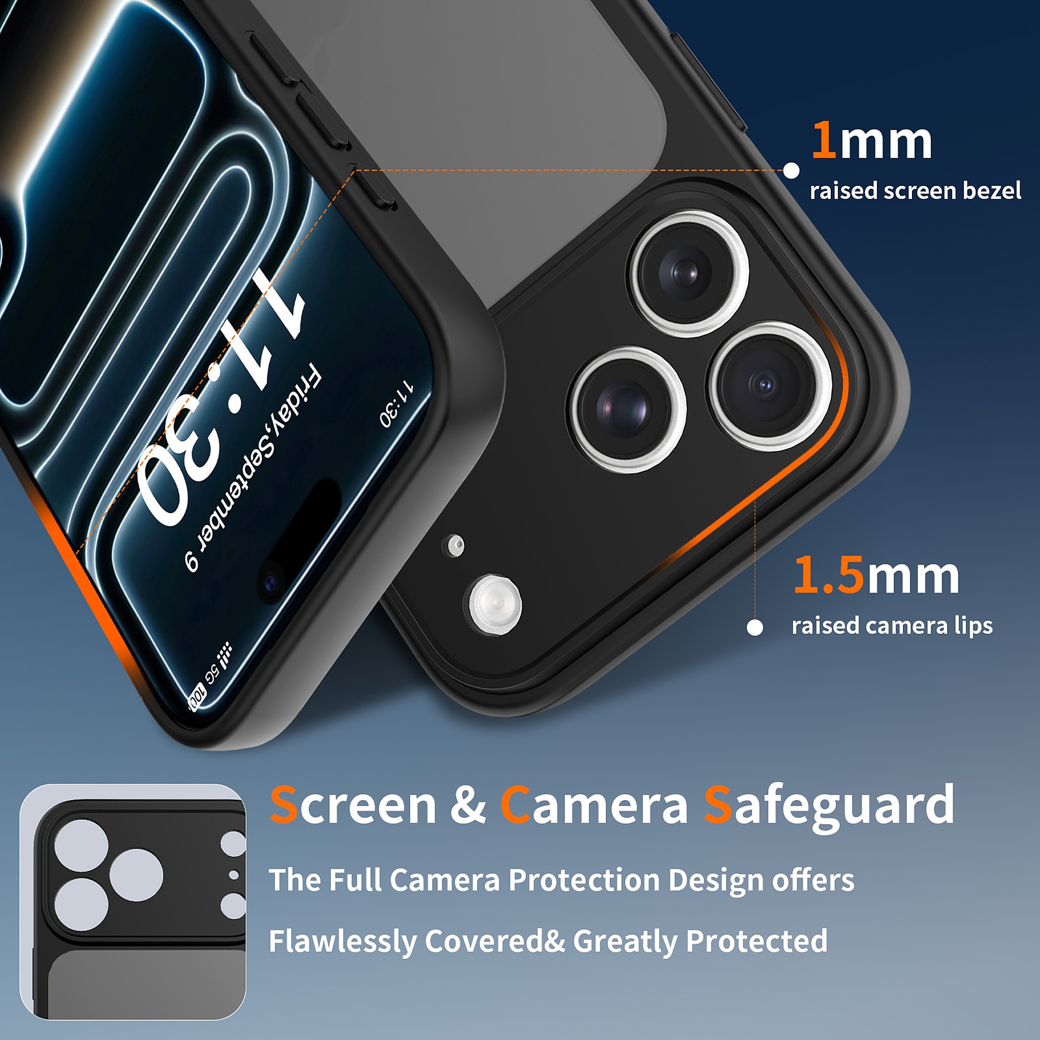 SendaFit Precise-Cutout Matte Skin-Feel Case for iPhone 18 Pro Max (Fits iPhone 17 Pro Max) detail 17