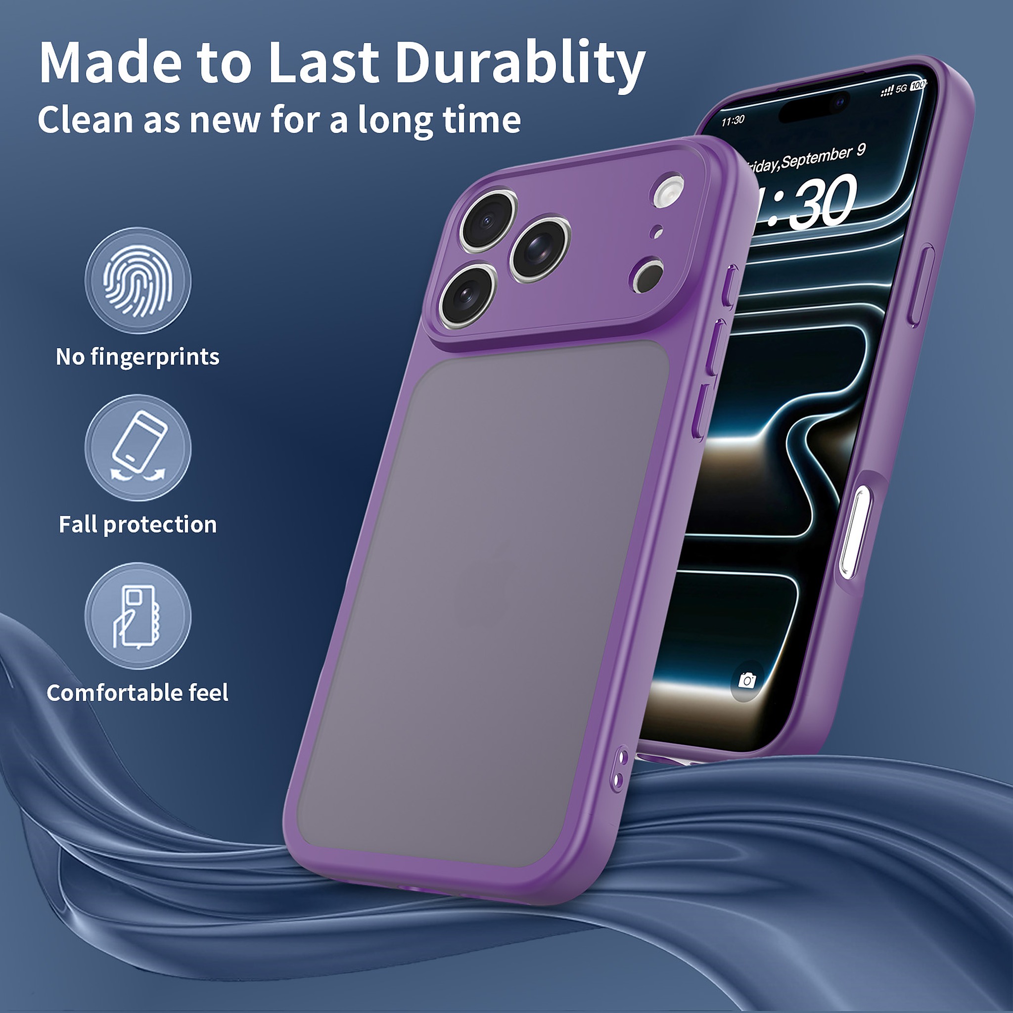 SendaFit Precise-Cutout Matte Skin-Feel Case for iPhone 18 Pro Max (Fits iPhone 17 Pro Max) detail 18