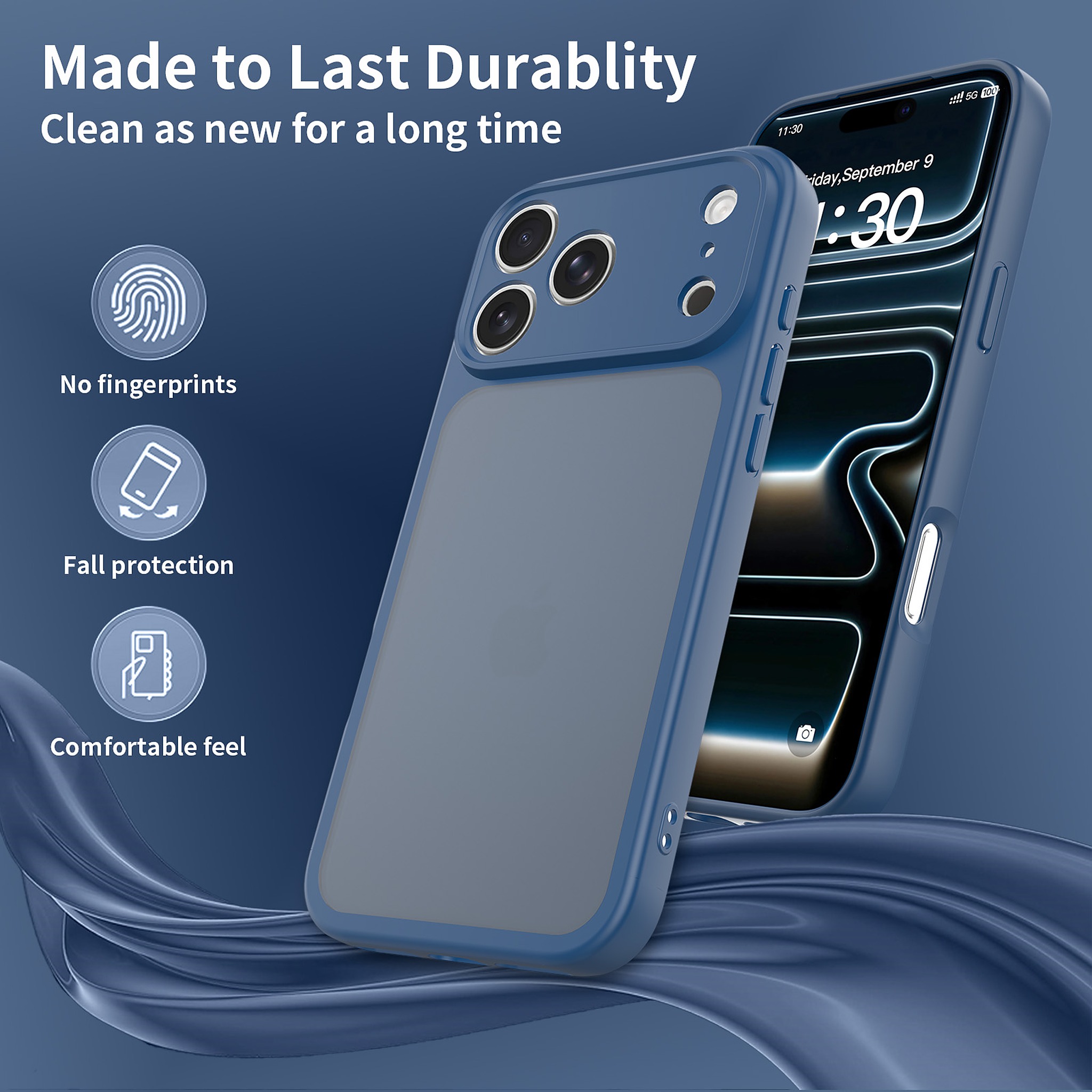 SendaFit Precise-Cutout Matte Skin-Feel Case for iPhone 18 Pro Max (Fits iPhone 17 Pro Max) detail 22