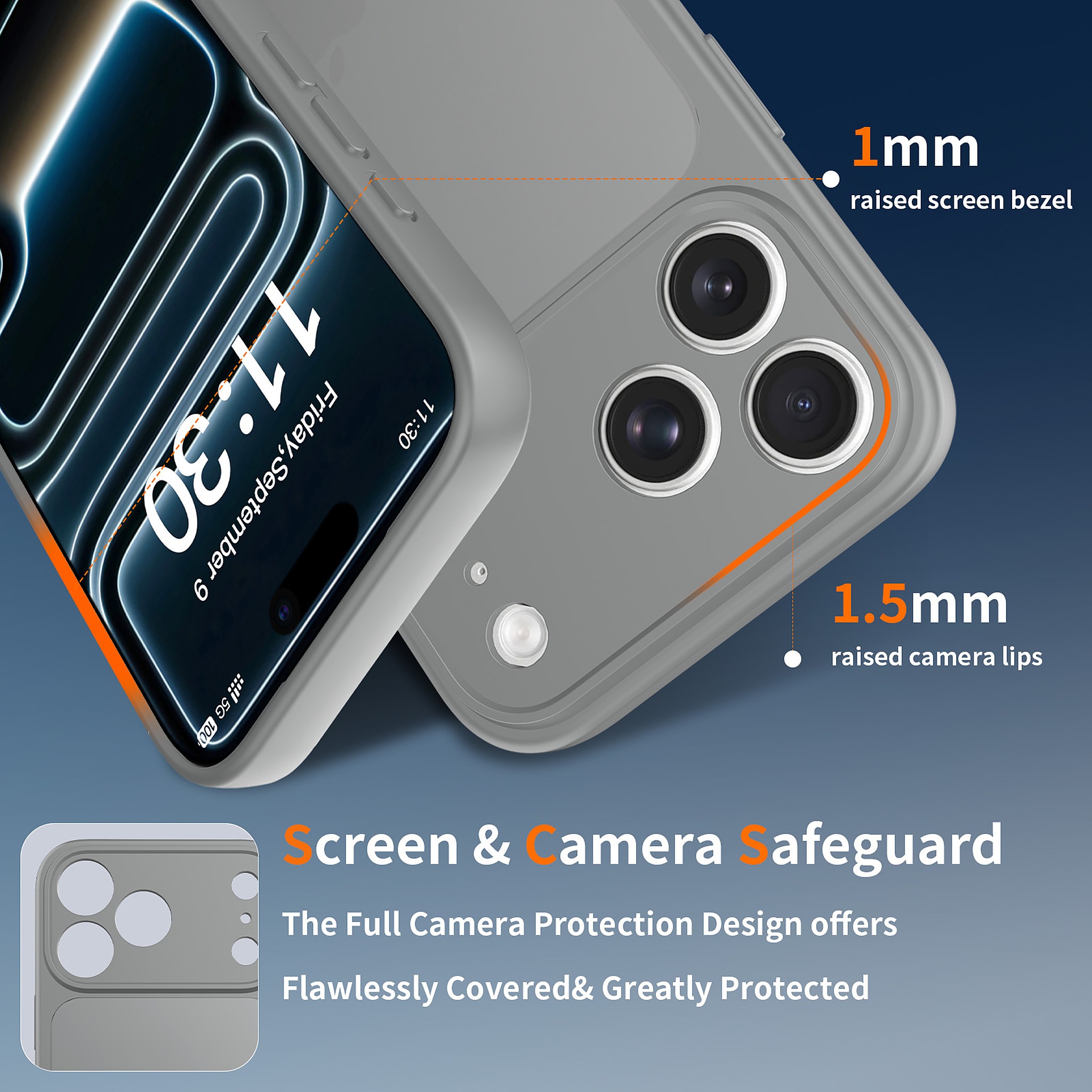 SendaFit Precise-Cutout Matte Skin-Feel Case for iPhone 18 Pro Max (Fits iPhone 17 Pro Max) detail 24