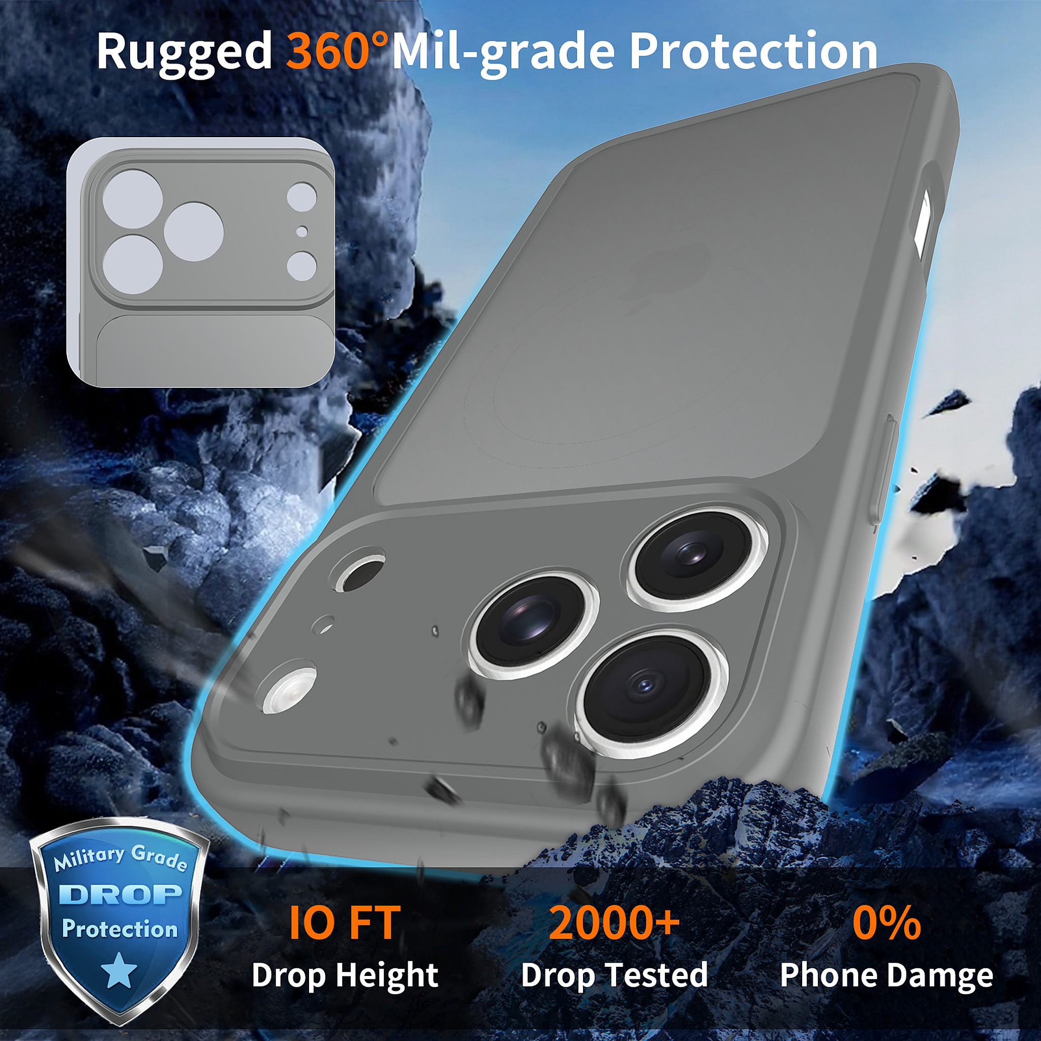SendaFit Precise-Cutout Matte Skin-Feel Case for iPhone 18 Pro Max (Fits iPhone 17 Pro Max) detail 25