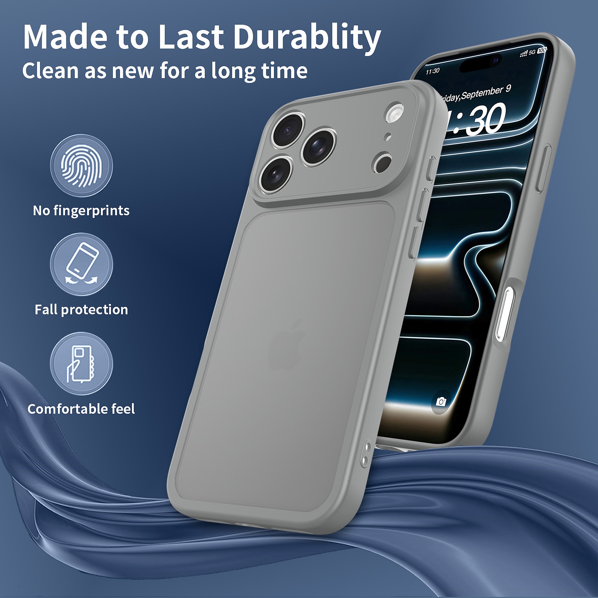 SendaFit Precise-Cutout Matte Skin-Feel Case for iPhone 18 Pro Max (Fits iPhone 17 Pro Max) detail 27