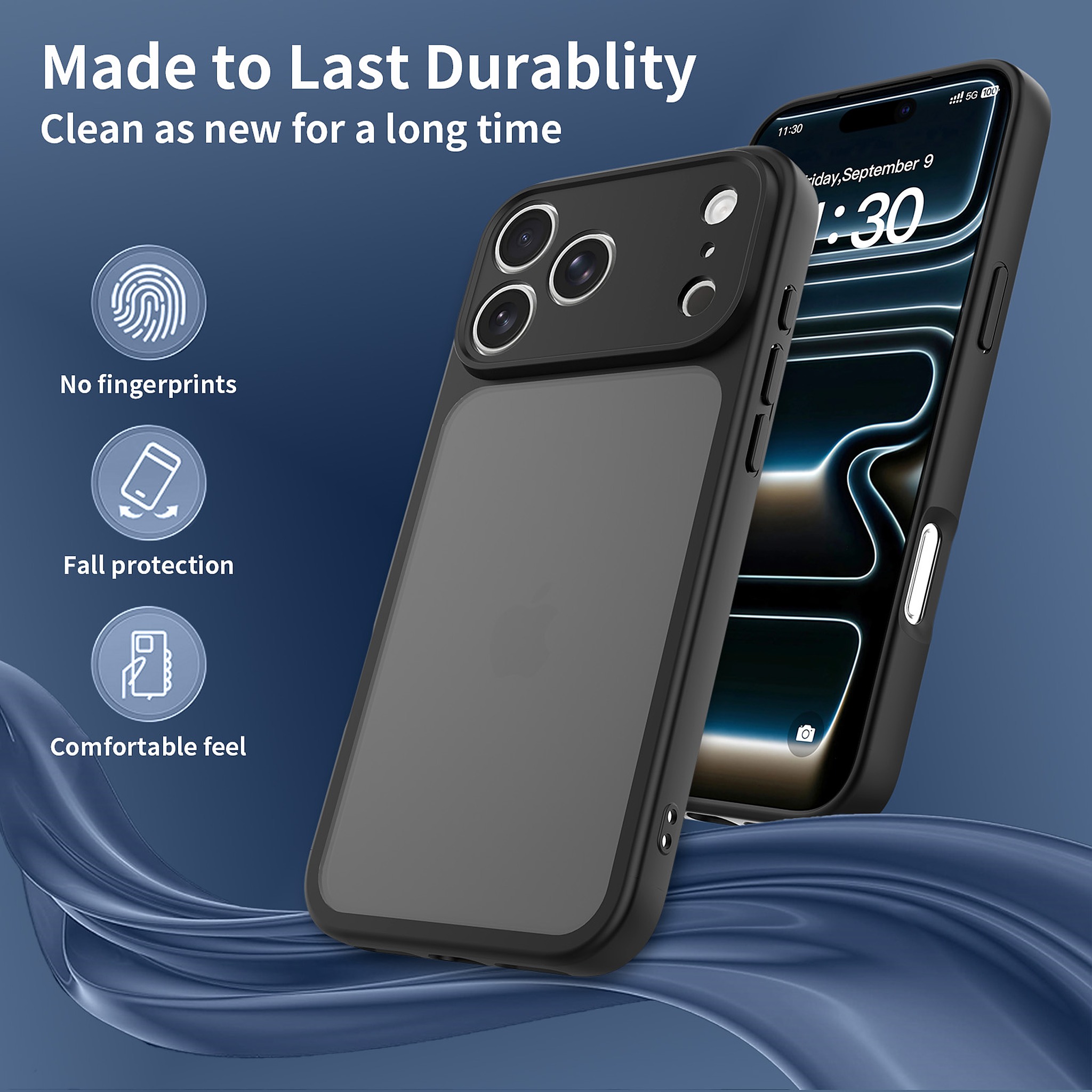 SendaFit Precise-Cutout Matte Skin-Feel Case for iPhone 18 Pro Max (Fits iPhone 17 Pro Max) detail 33