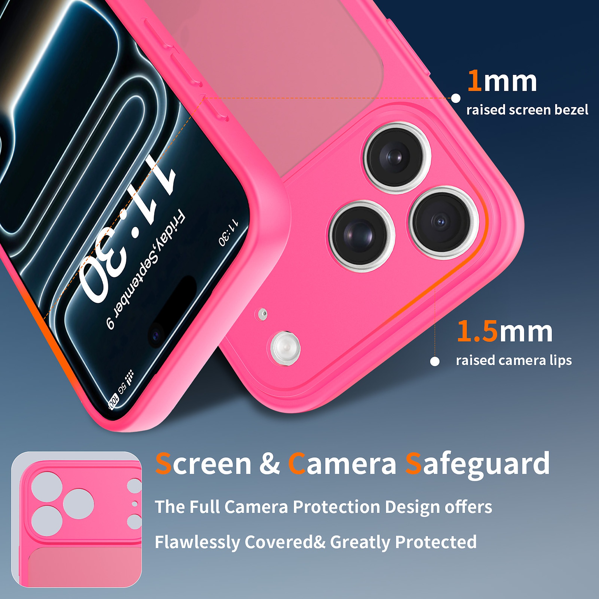 SendaFit Precise-Cutout Matte Skin-Feel Case for iPhone 18 Pro Max (Fits iPhone 17 Pro Max) detail 35