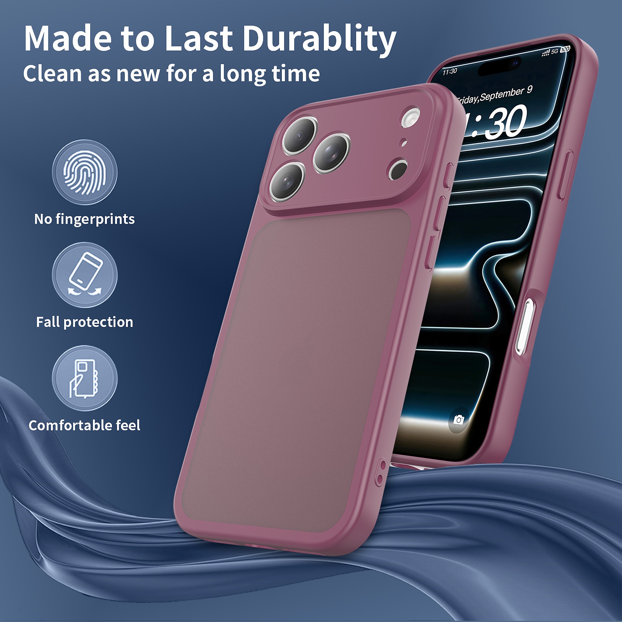 SendaFit Precise-Cutout Matte Skin-Feel Case for iPhone 18 Pro Max (Fits iPhone 17 Pro Max) detail 39