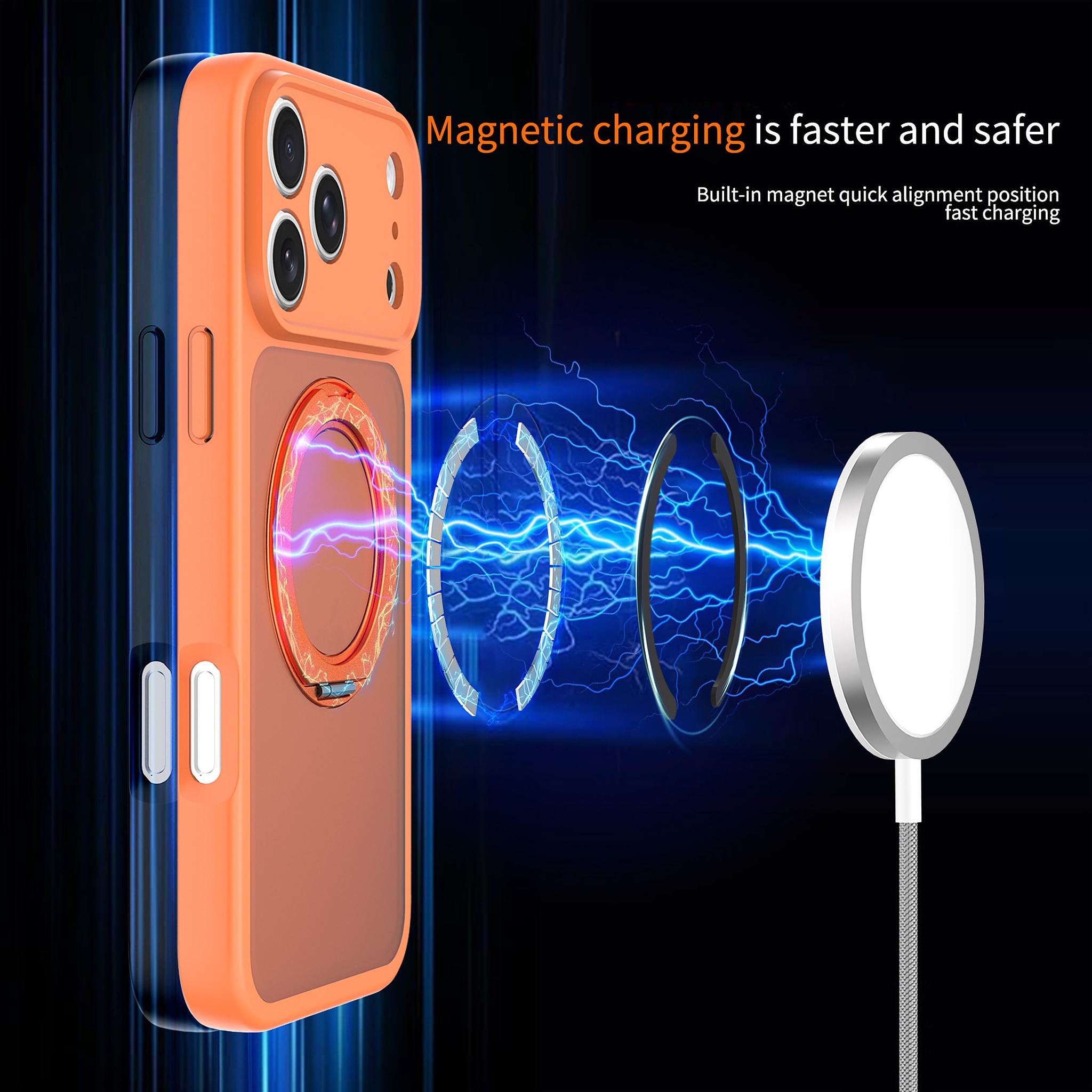 SendaFit Precise-Cutout Matte Skin-Feel 360° Stand Case for iPhone 18 Pro Max (Fits iPhone 17 Pro Max) detail 10