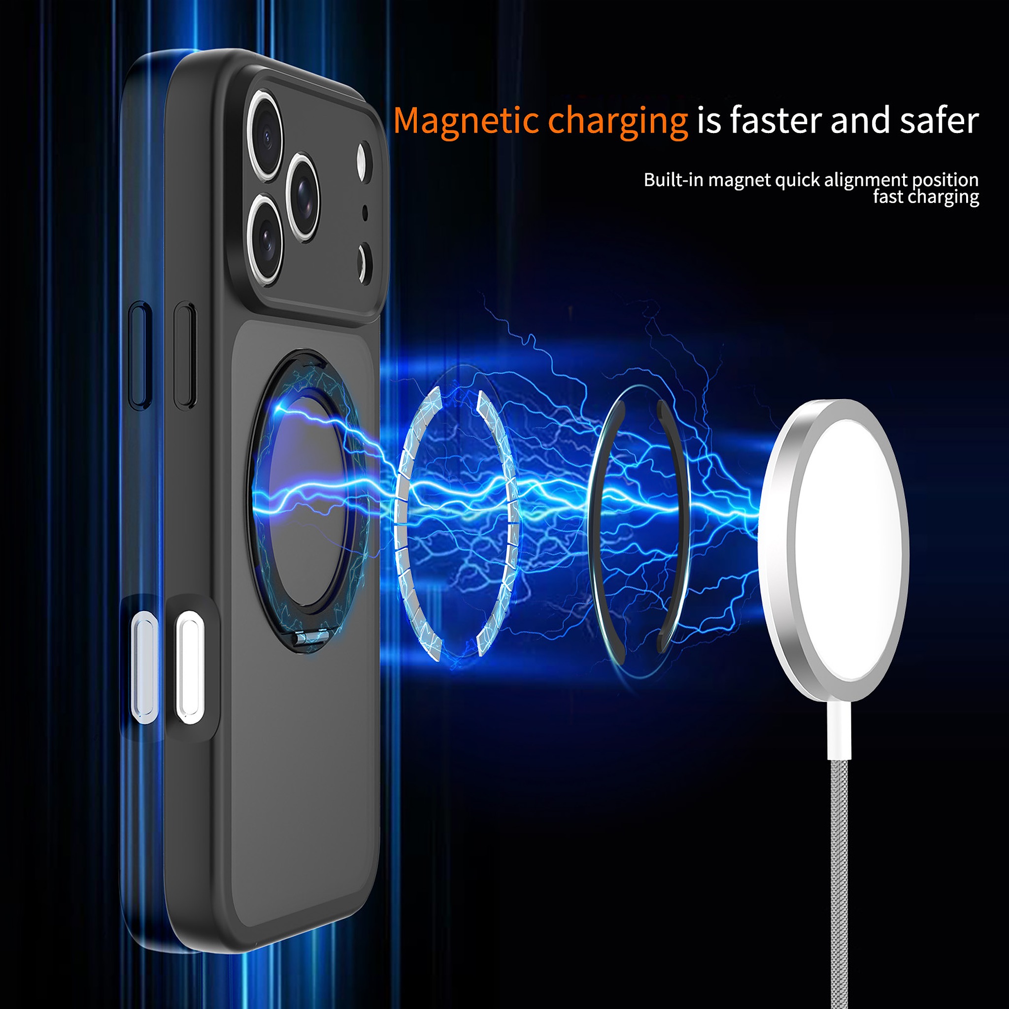 SendaFit Precise-Cutout Matte Skin-Feel 360° Stand Case for iPhone 18 Pro Max (Fits iPhone 17 Pro Max) detail 30