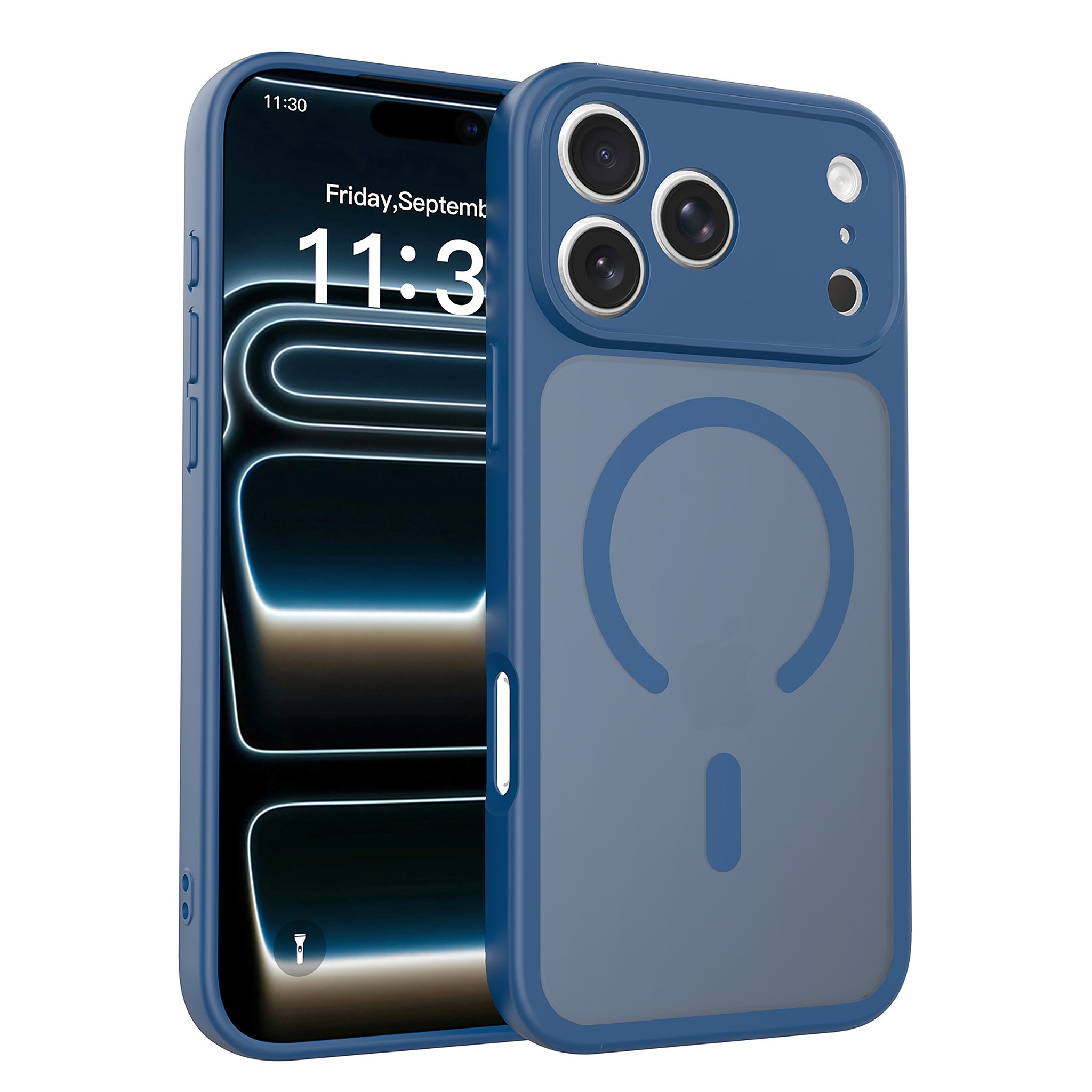 SendaFit Precise-Cutout Matte Skin-Feel MagSafe Case for iPhone 18 Pro Max (Fits iPhone 17 Pro Max) - Royal Blue