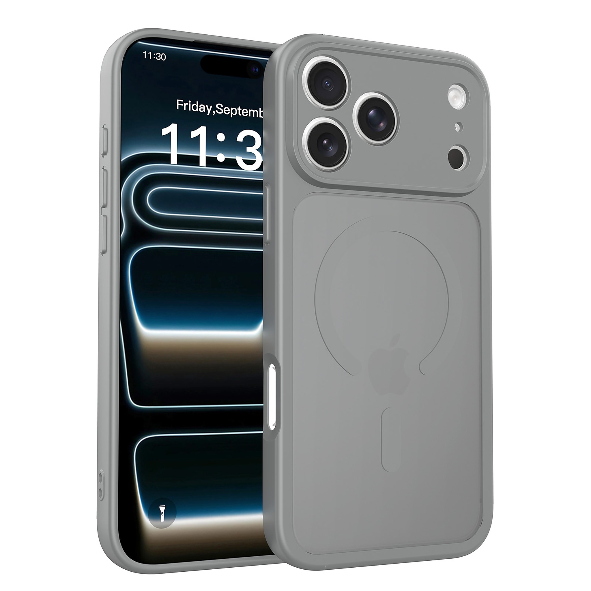 SendaFit Precise-Cutout Matte Skin-Feel MagSafe Case for iPhone 18 Pro Max (Fits iPhone 17 Pro Max) - Dark Gray