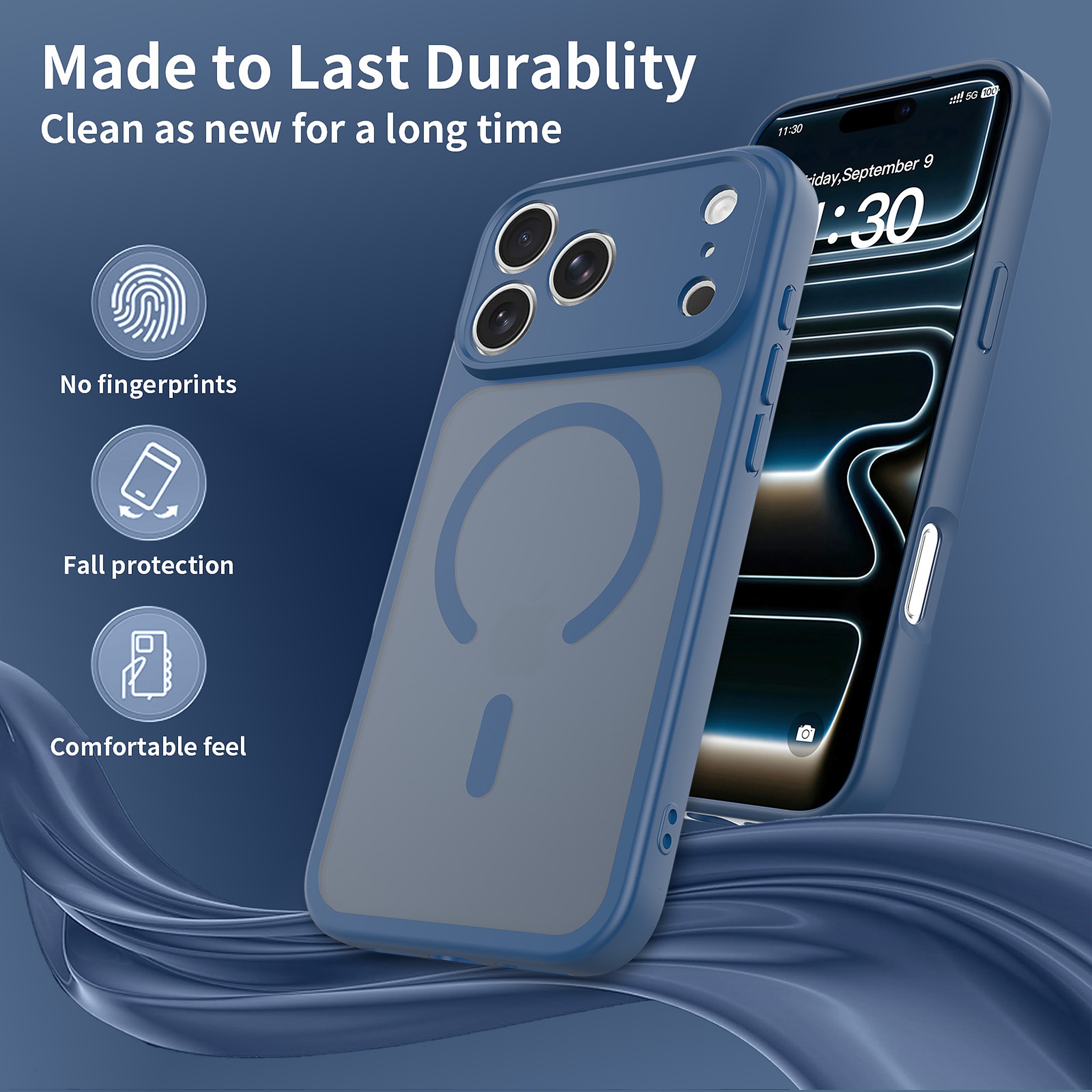 SendaFit Precise-Cutout Matte Skin-Feel MagSafe Case for iPhone 18 Pro Max (Fits iPhone 17 Pro Max) detail 19
