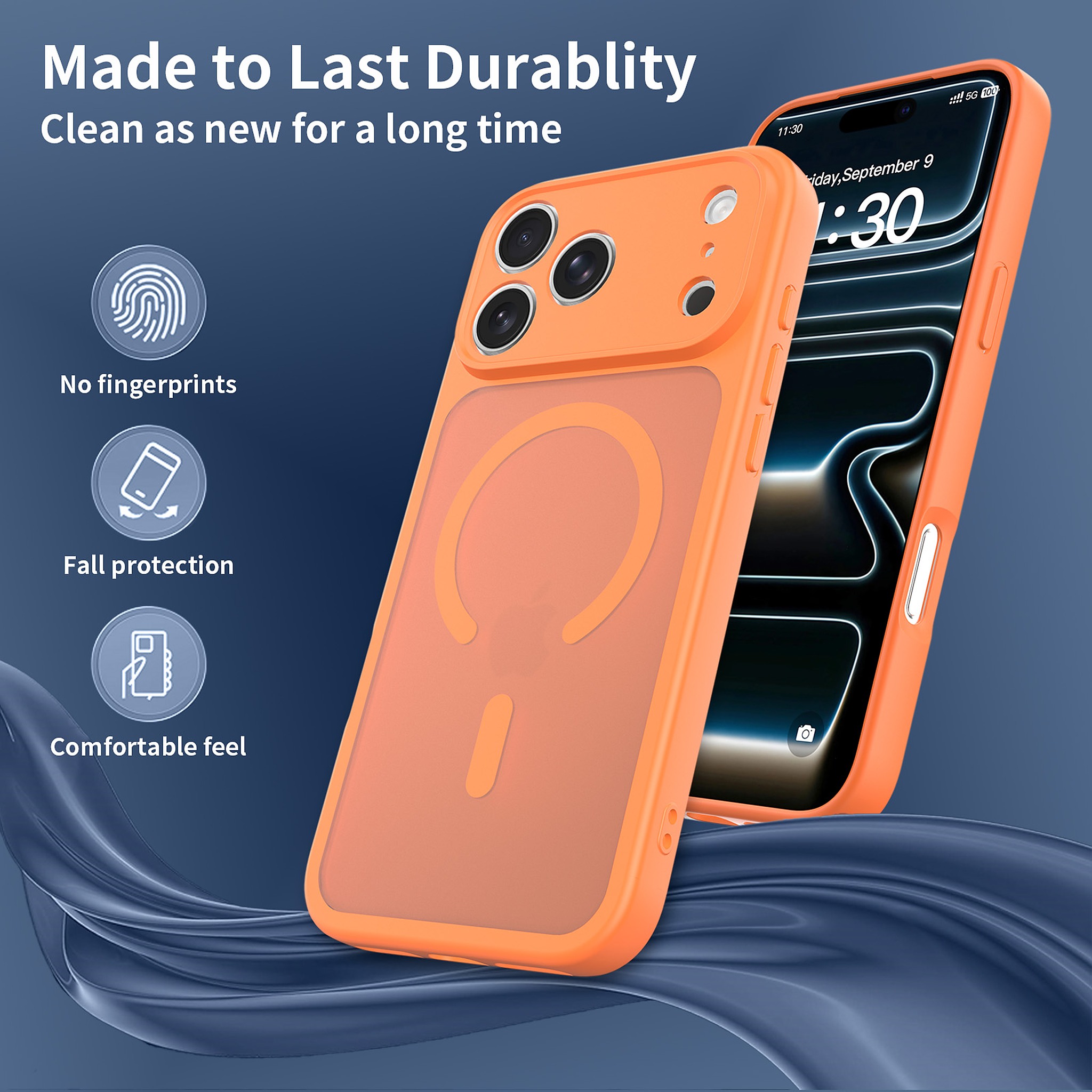 SendaFit Precise-Cutout Matte Skin-Feel MagSafe Case for iPhone 18 Pro Max (Fits iPhone 17 Pro Max) detail 2