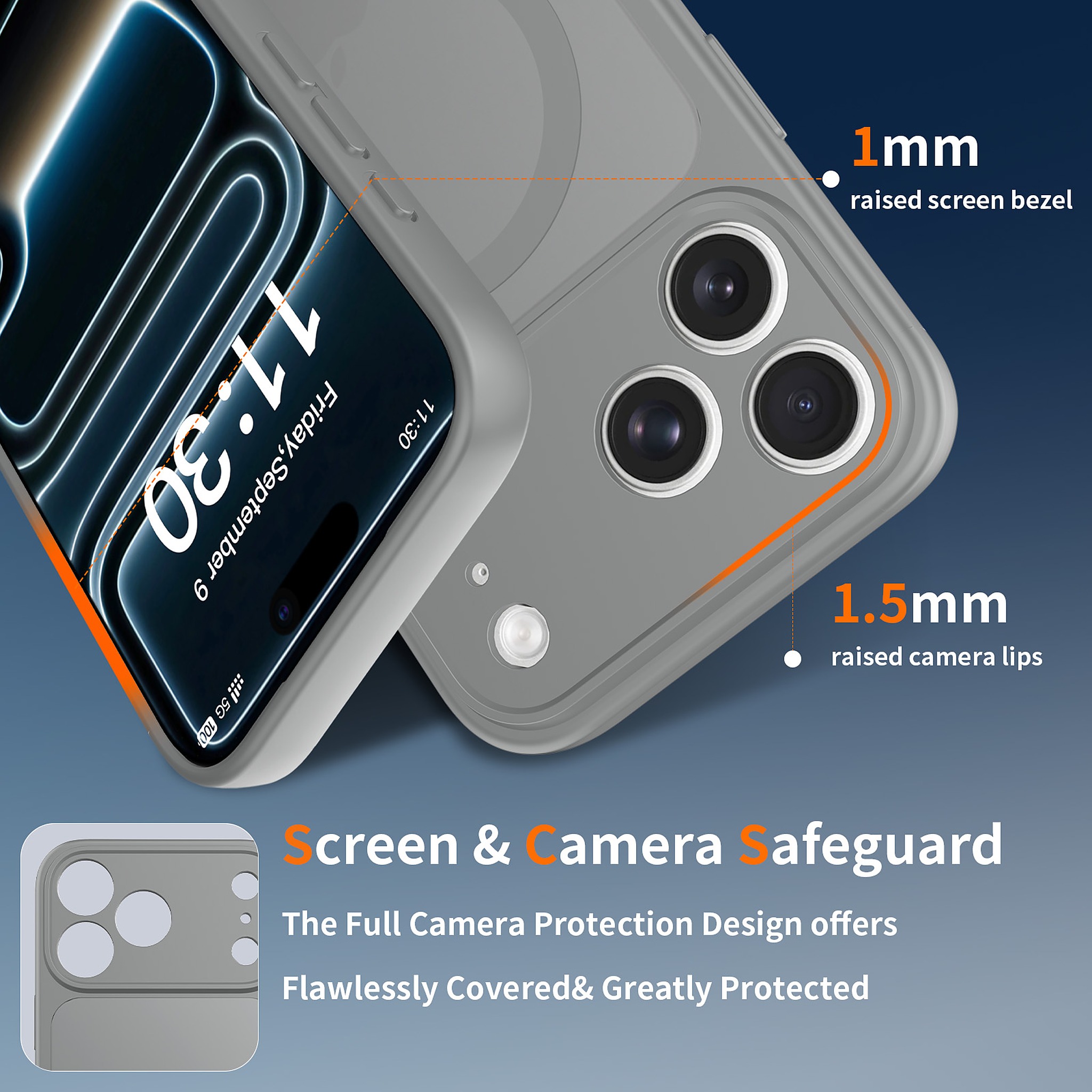 SendaFit Precise-Cutout Matte Skin-Feel MagSafe Case for iPhone 18 Pro Max (Fits iPhone 17 Pro Max) detail 21