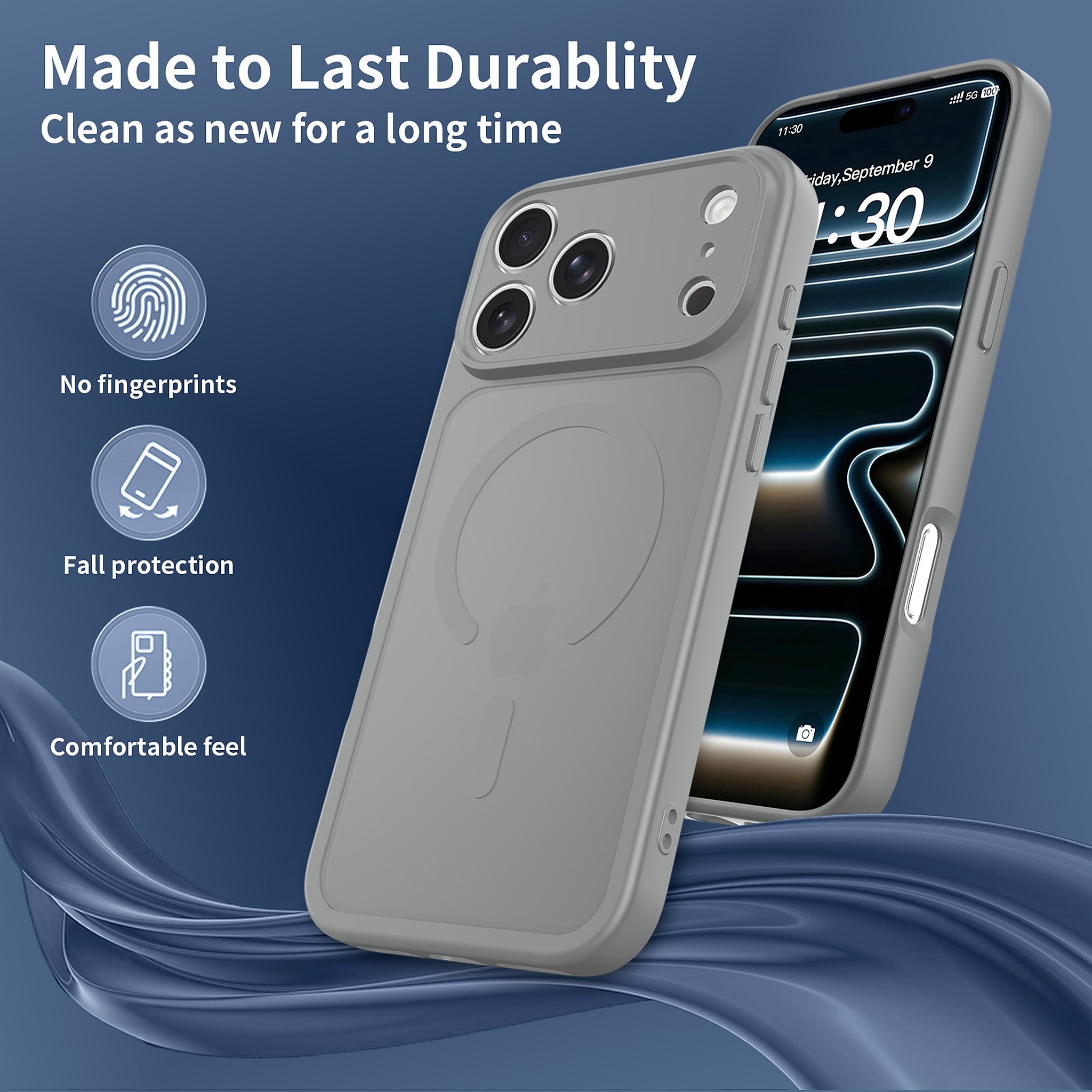 SendaFit Precise-Cutout Matte Skin-Feel MagSafe Case for iPhone 18 Pro Max (Fits iPhone 17 Pro Max) detail 24
