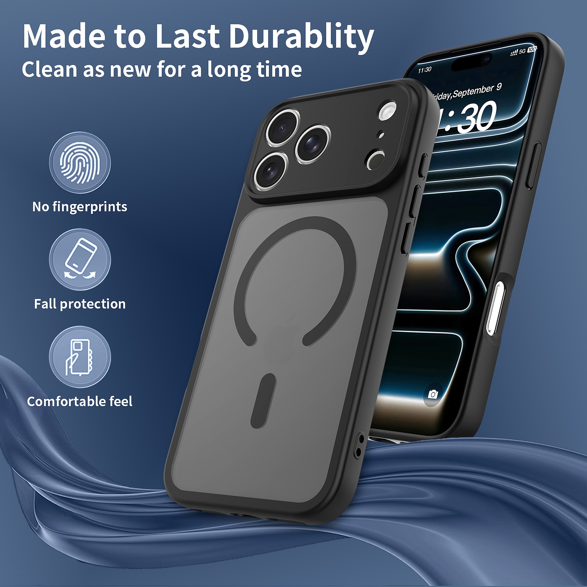 SendaFit Precise-Cutout Matte Skin-Feel MagSafe Case for iPhone 18 Pro Max (Fits iPhone 17 Pro Max) detail 30