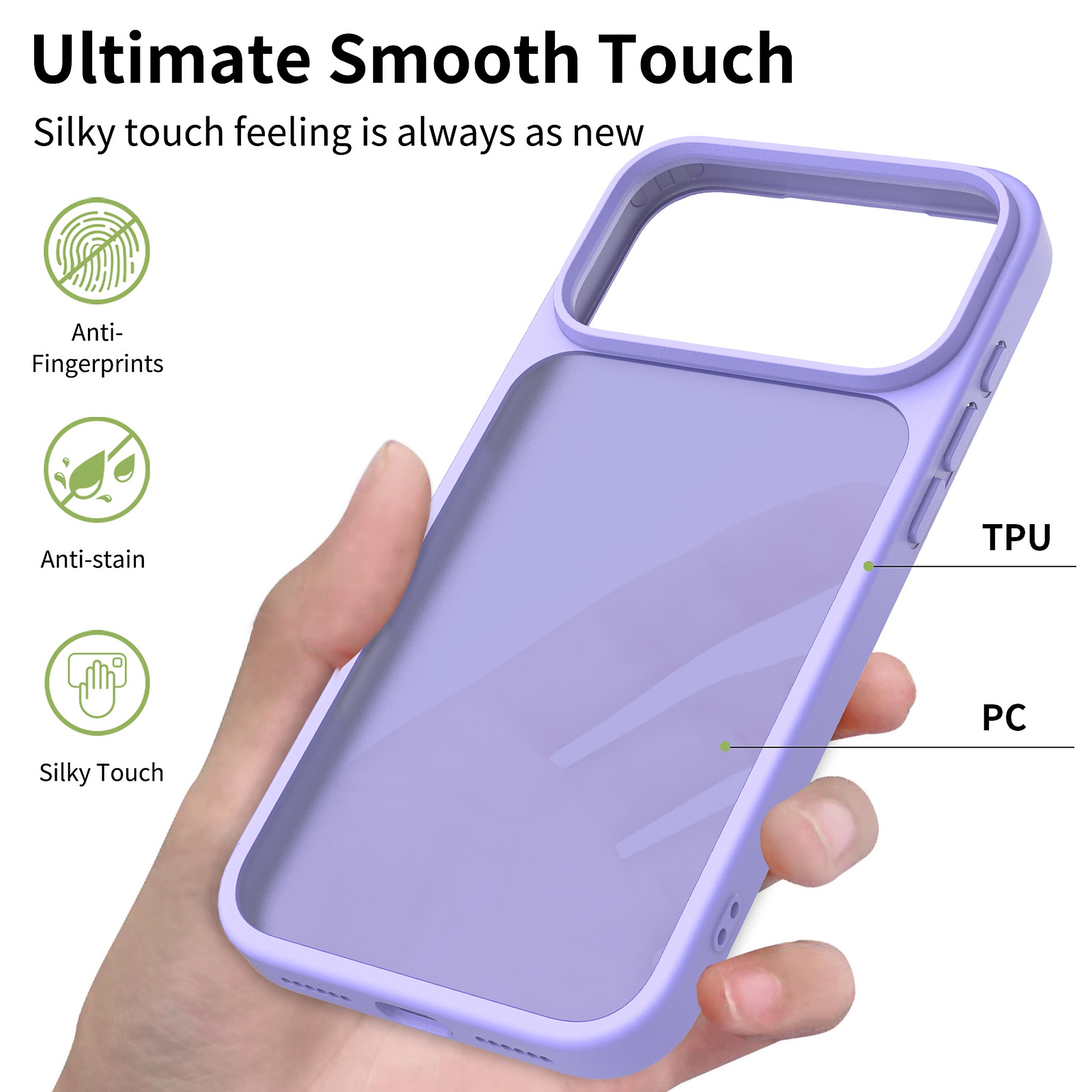 SendaFit Matte Skin-Feel Camera-Button Two-in-One Case for iPhone 18 Pro Max (Fits iPhone 17 Pro Max) detail 25