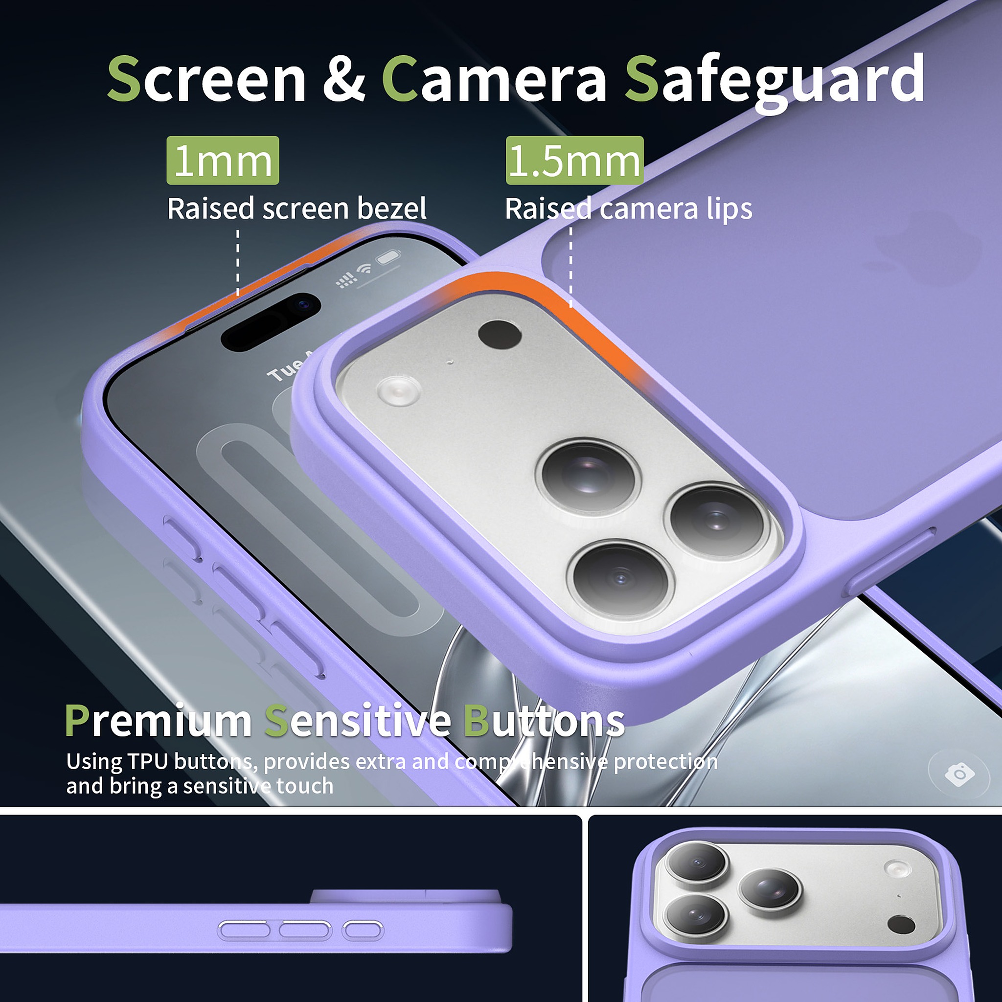 SendaFit Matte Skin-Feel Camera-Button Two-in-One Case for iPhone 18 Pro Max (Fits iPhone 17 Pro Max) detail 28