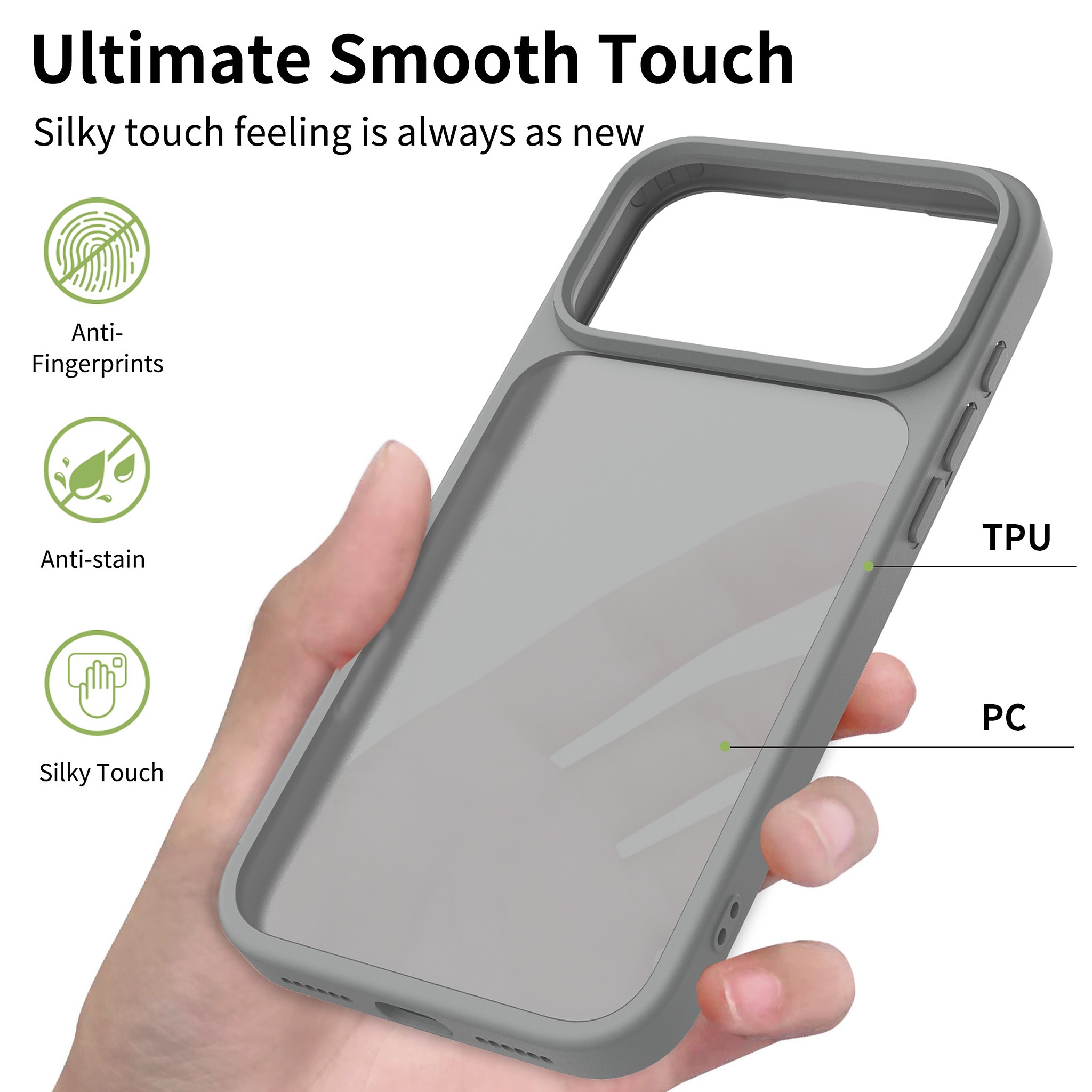 SendaFit Matte Skin-Feel Camera-Button Two-in-One Case for iPhone 18 Pro Max (Fits iPhone 17 Pro Max) detail 29