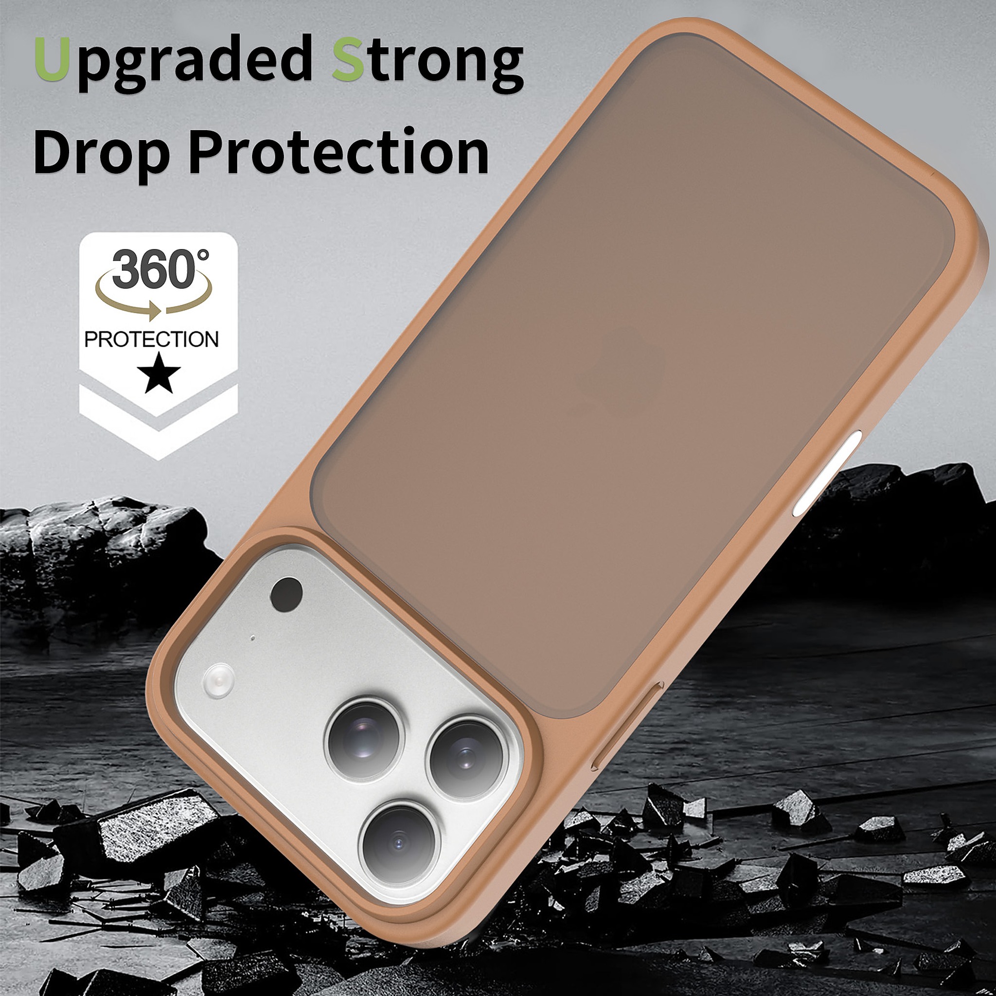 SendaFit Matte Skin-Feel Camera-Button Two-in-One Case for iPhone 18 Pro Max (Fits iPhone 17 Pro Max) detail 3