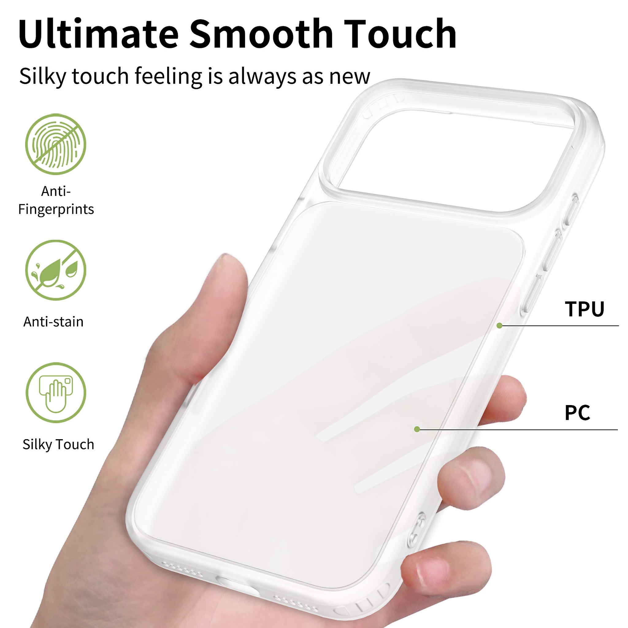 SendaFit Matte Skin-Feel Camera-Button Two-in-One Case for iPhone 18 Pro Max (Fits iPhone 17 Pro Max) detail 42
