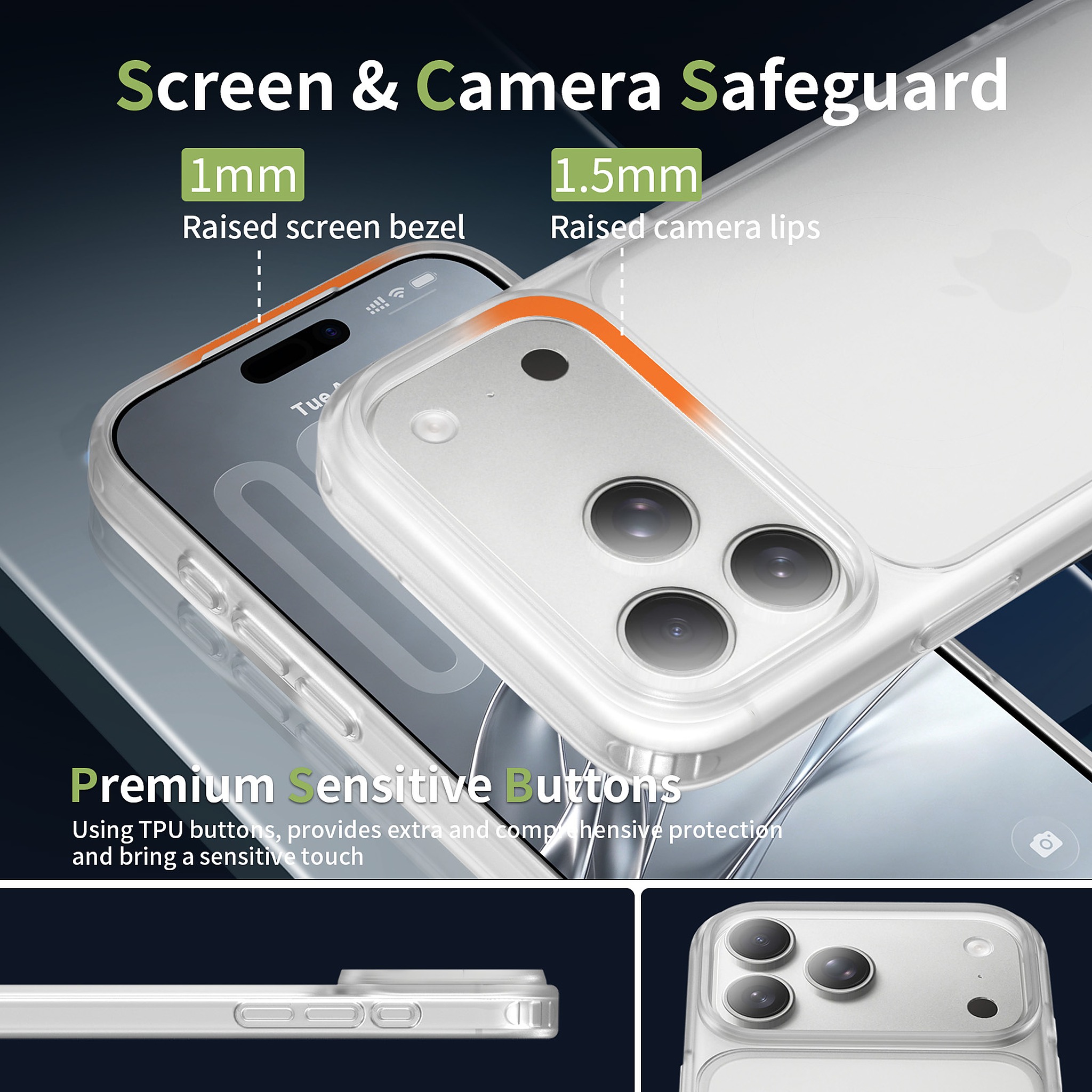 SendaFit Matte Skin-Feel Camera-Button Two-in-One Case for iPhone 18 Pro Max (Fits iPhone 17 Pro Max) detail 45