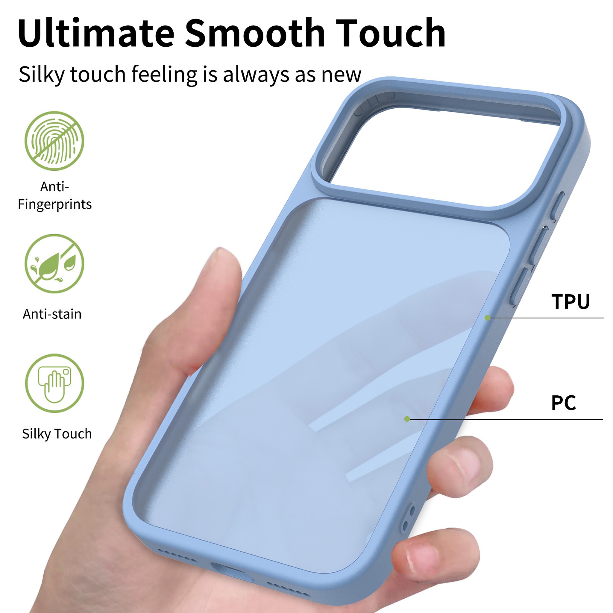 SendaFit Matte Skin-Feel Camera-Button Two-in-One Case for iPhone 18 Pro Max (Fits iPhone 17 Pro Max) detail 46