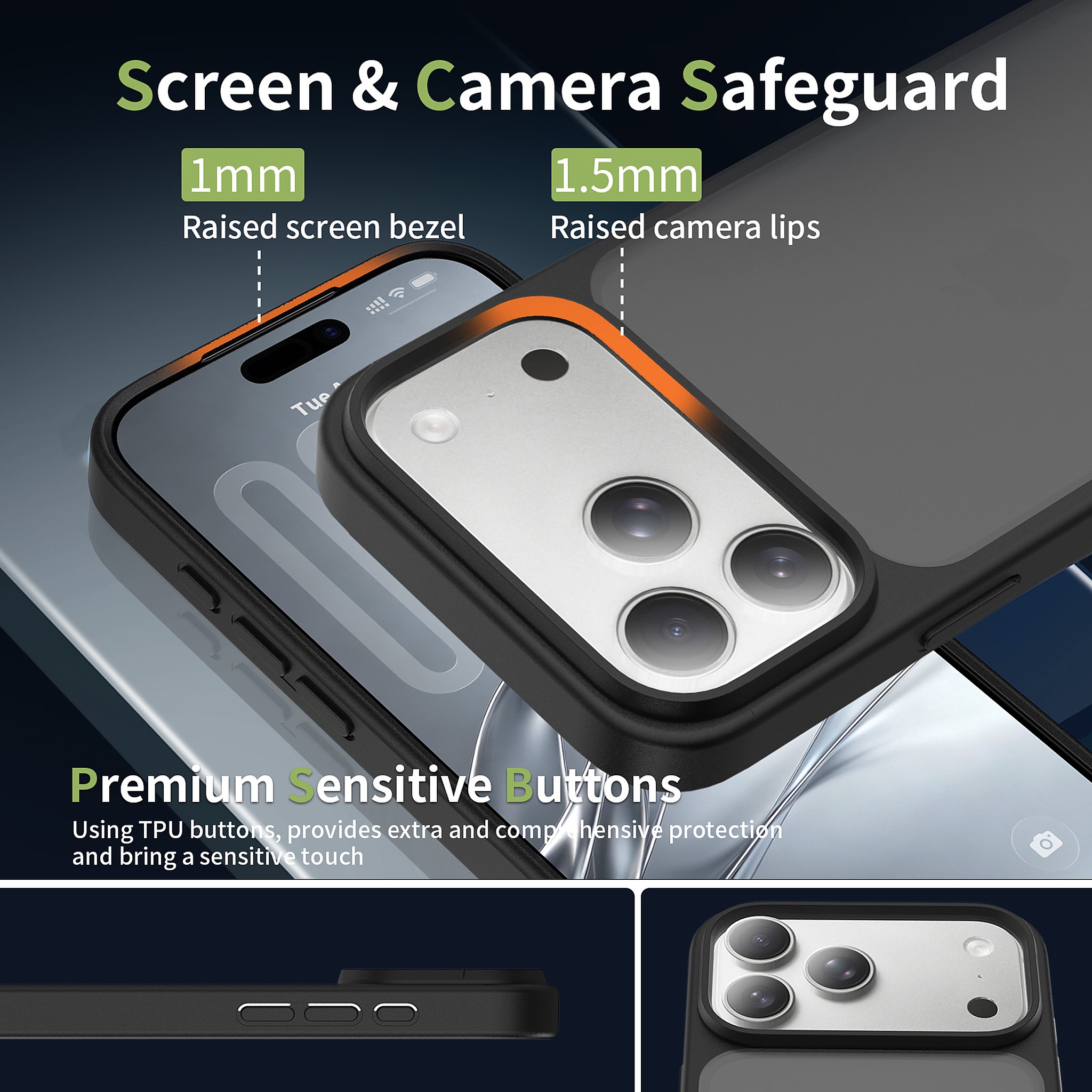 SendaFit Matte Skin-Feel Camera-Button Two-in-One Case for iPhone 18 Pro Max (Fits iPhone 17 Pro Max) detail 53