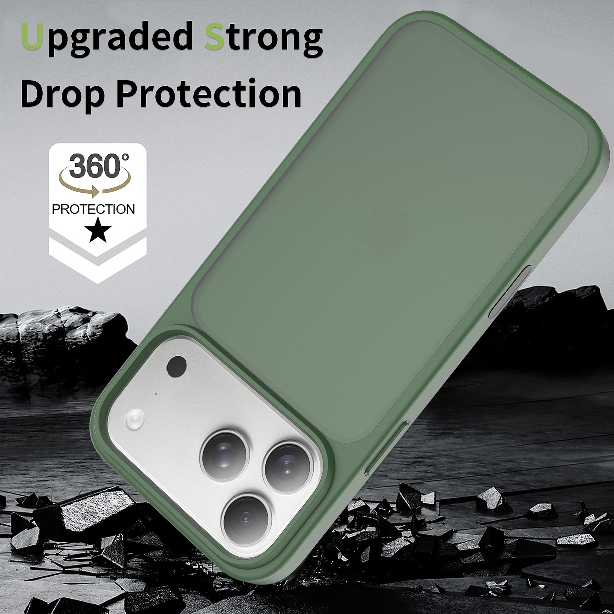 SendaFit Matte Skin-Feel Camera-Button Two-in-One Case for iPhone 18 Pro Max (Fits iPhone 17 Pro Max) detail 7