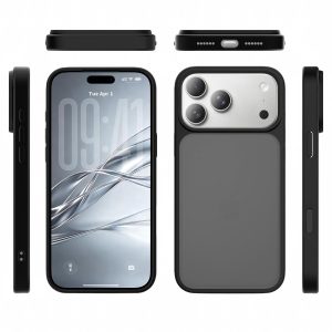 SendaFit Matte Skin-Feel Camera-Button Two-in-One Case for iPhone 18 Pro Max (Fits iPhone 17 Pro Max)