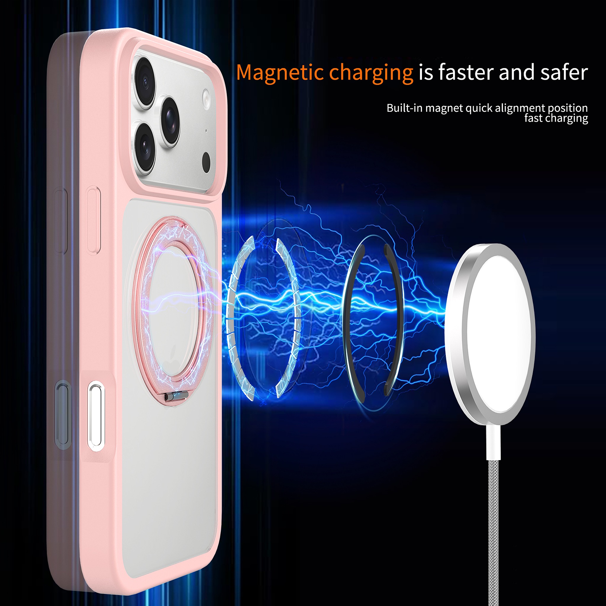 SendaFit Clear 360° Stand Case for iPhone 18 Pro Max (Fits iPhone 17 Pro Max) detail 20