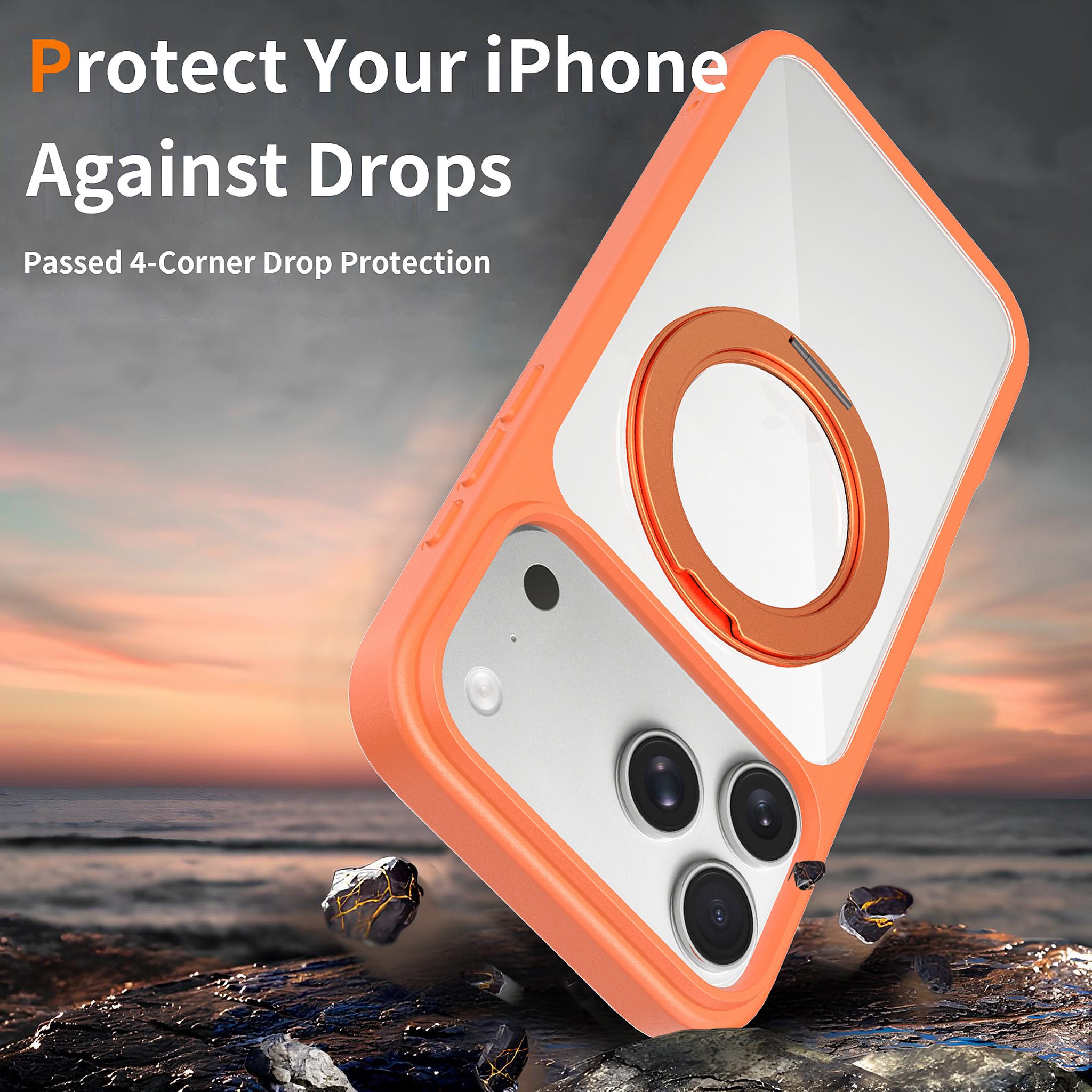SendaFit Clear 360° Stand Case for iPhone 18 Pro Max (Fits iPhone 17 Pro Max) detail 26