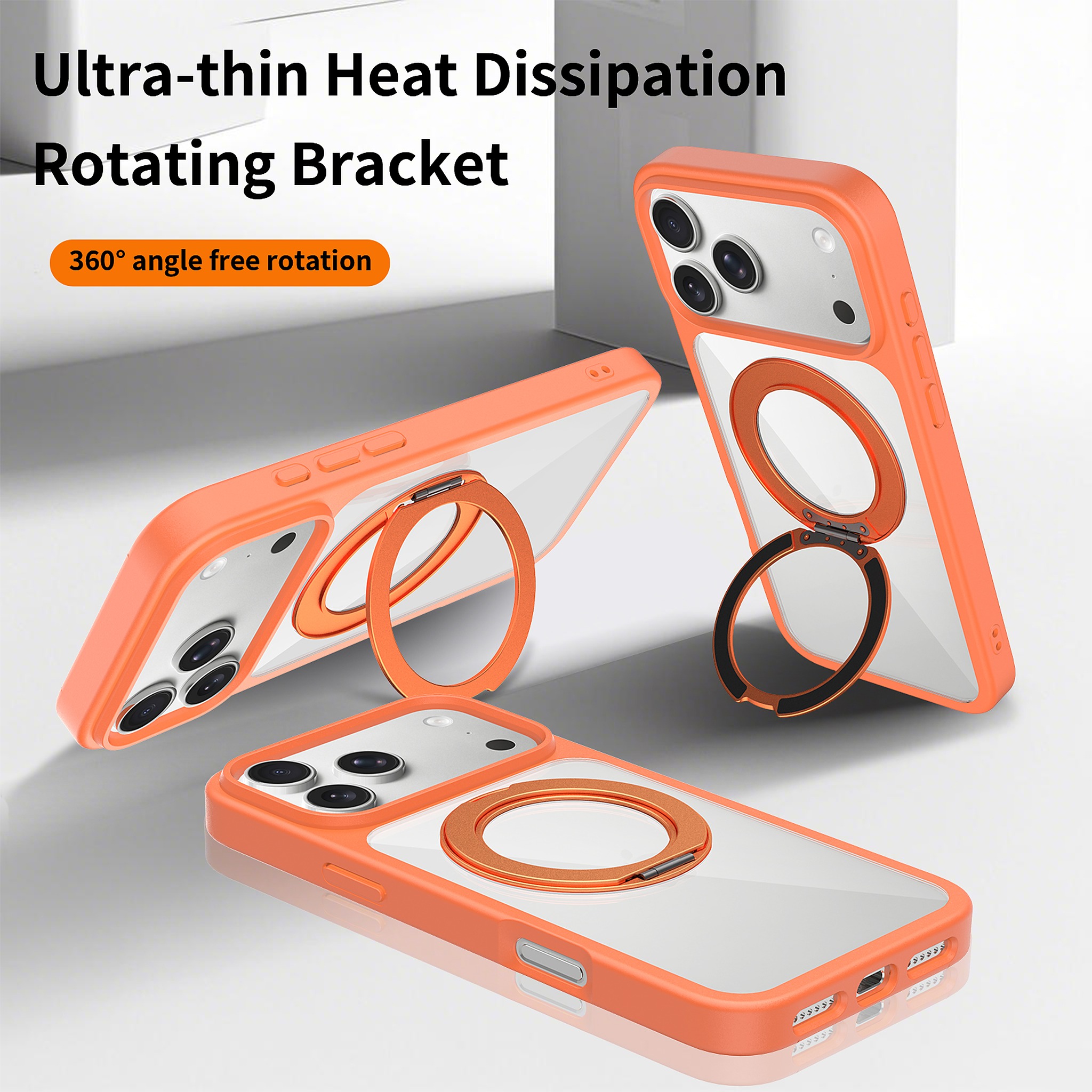 SendaFit Clear 360° Stand Case for iPhone 18 Pro Max (Fits iPhone 17 Pro Max) detail 30