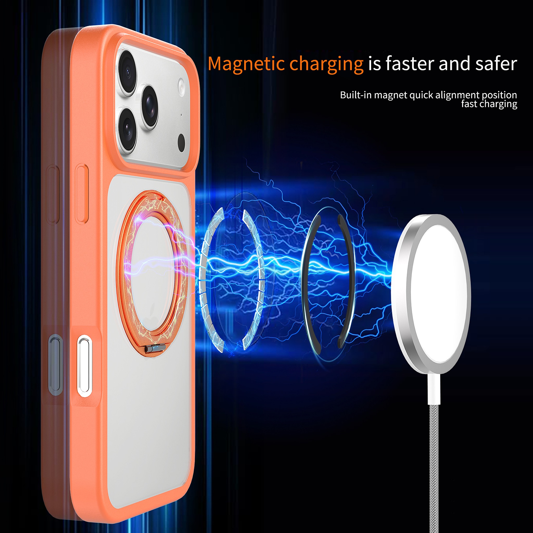 SendaFit Clear 360° Stand Case for iPhone 18 Pro Max (Fits iPhone 17 Pro Max) detail 31