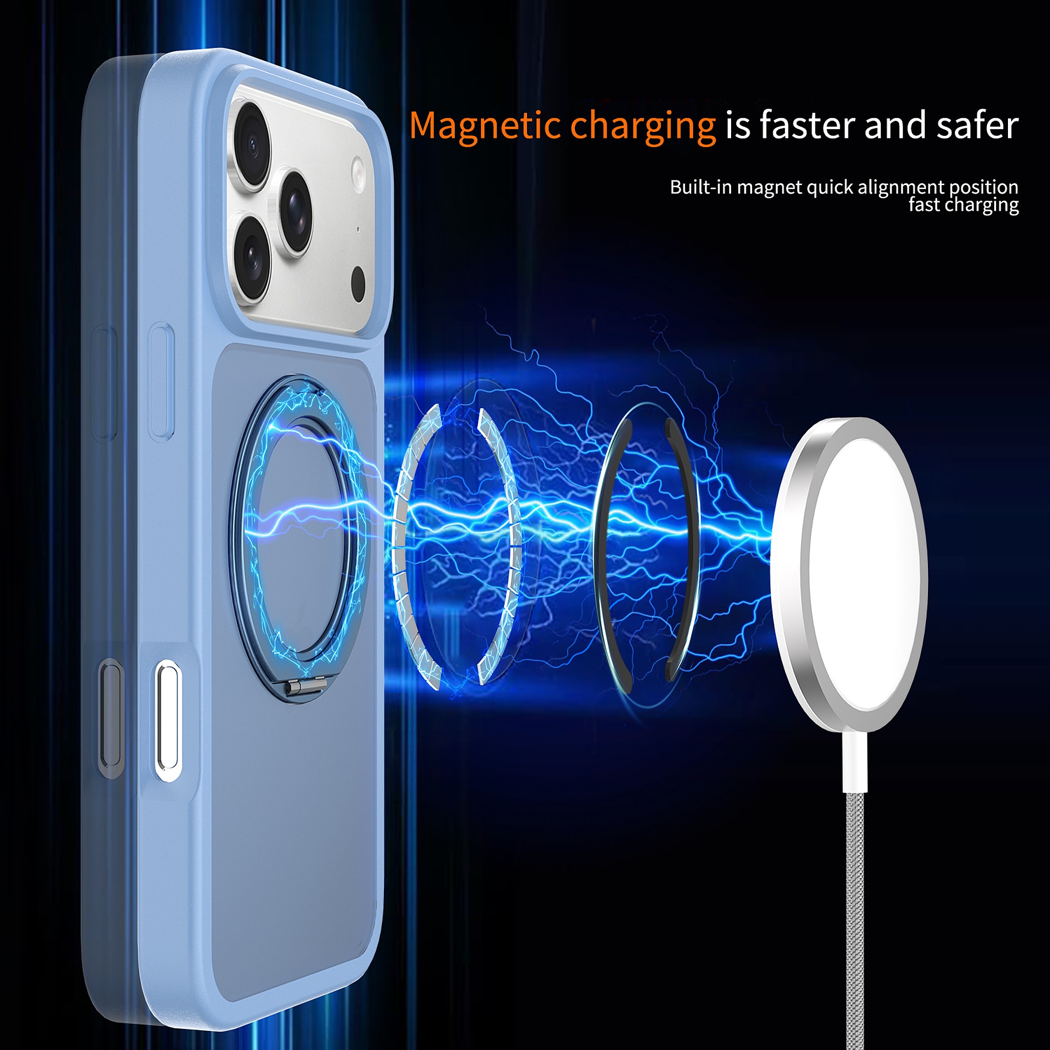 SendaFit Matte Skin-Feel 360° Stand Case for iPhone 18 Pro Max detail 12
