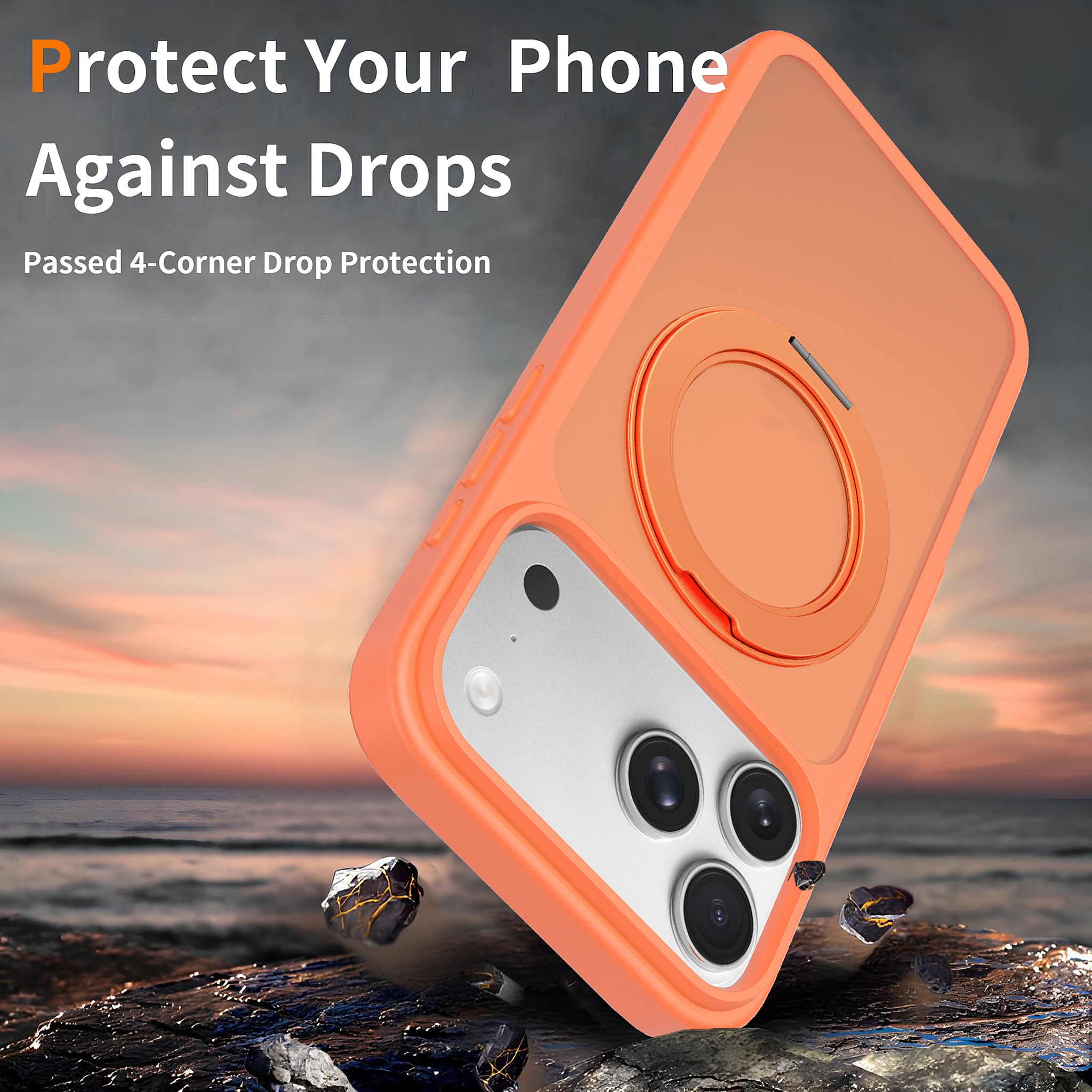 SendaFit Matte Skin-Feel 360° Stand Case for iPhone 18 Pro Max detail 5