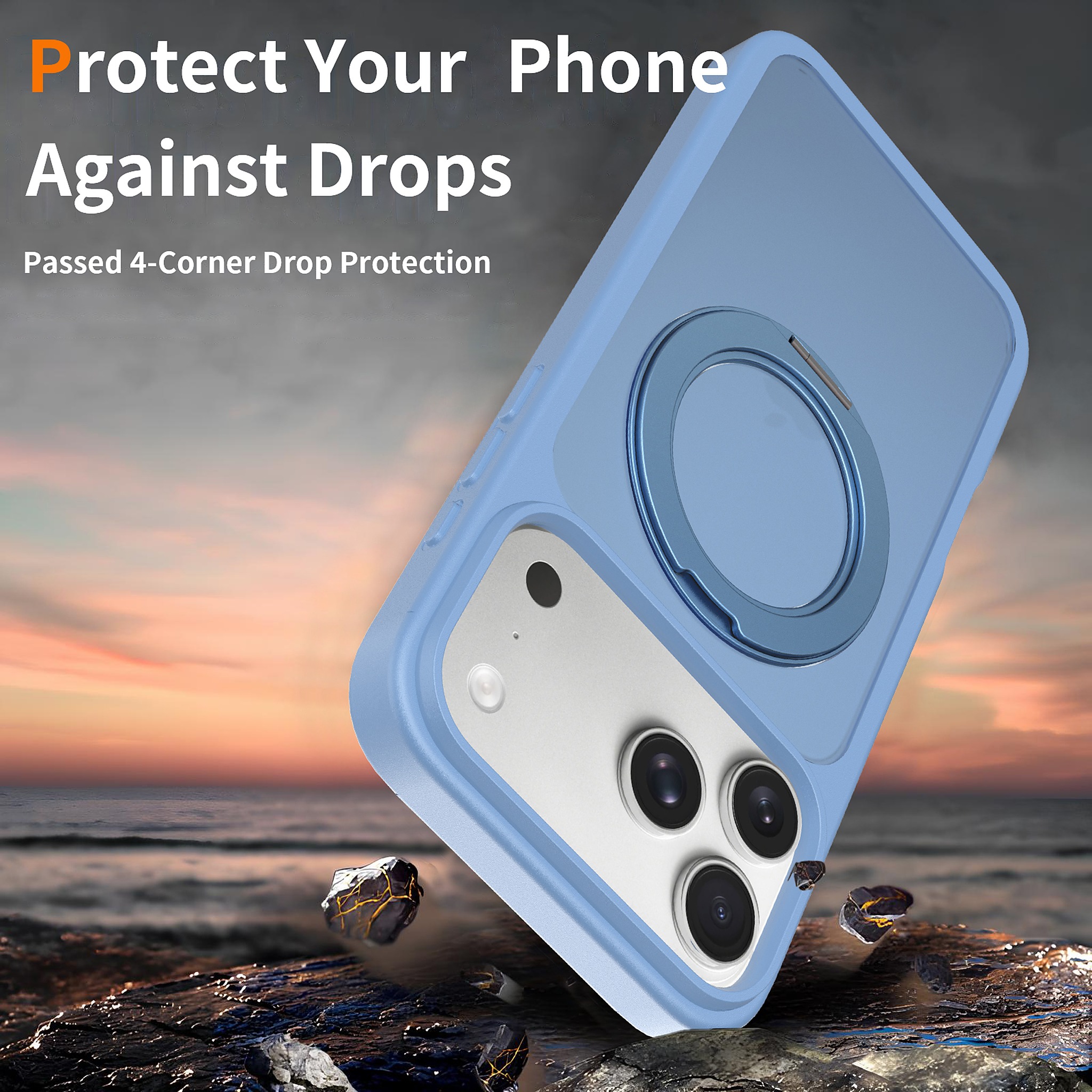 SendaFit Matte Skin-Feel 360° Stand Case for iPhone 18 Pro Max detail 9